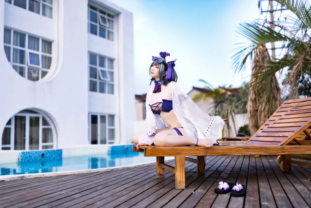 阿雪雪_yuki - 碧蓝航线 柴郡 泳装-erohere62.webp
