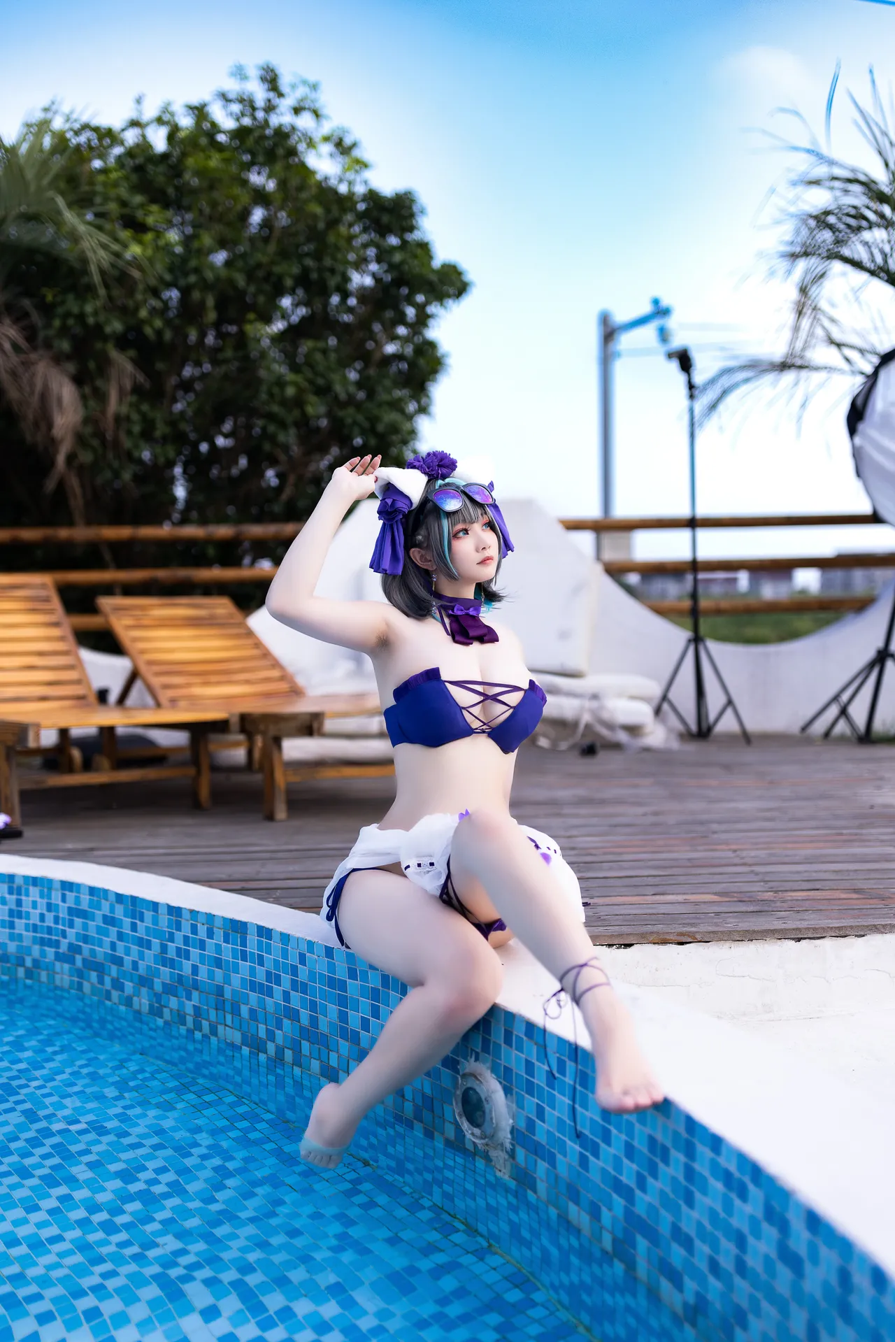 阿雪雪_yuki - 碧蓝航线 柴郡 泳装-erohere77.webp