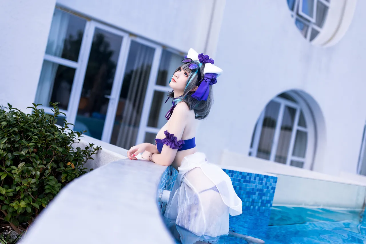 阿雪雪_yuki - 碧蓝航线 柴郡 泳装-erohere79.webp
