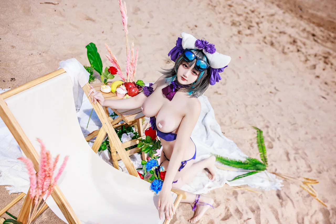 阿雪雪_yuki - 碧蓝航线 柴郡 泳装-erohere8.webp