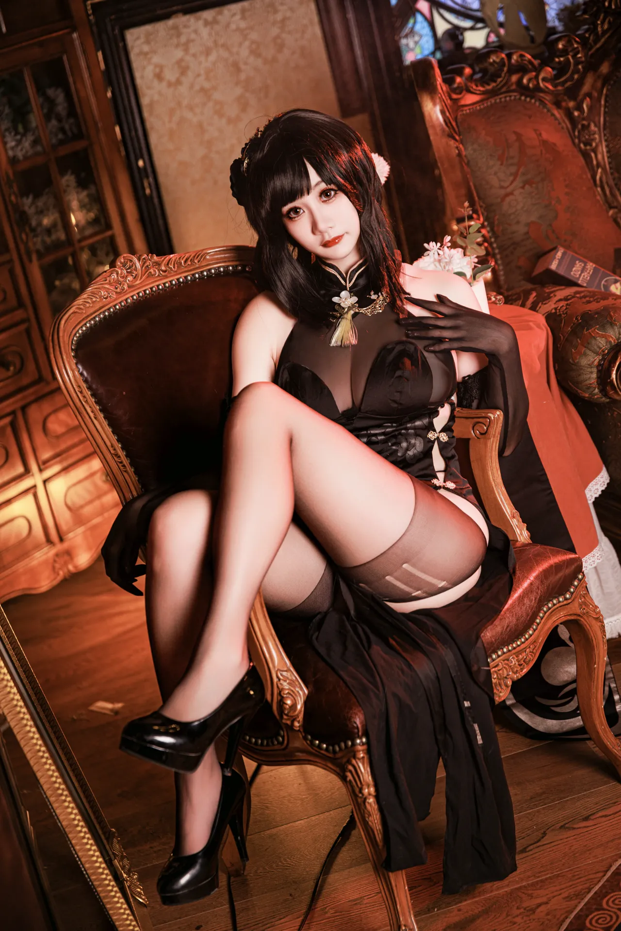 阿雪雪_yuki - 碧蓝航线 镇海 旗袍-erohere12.webp