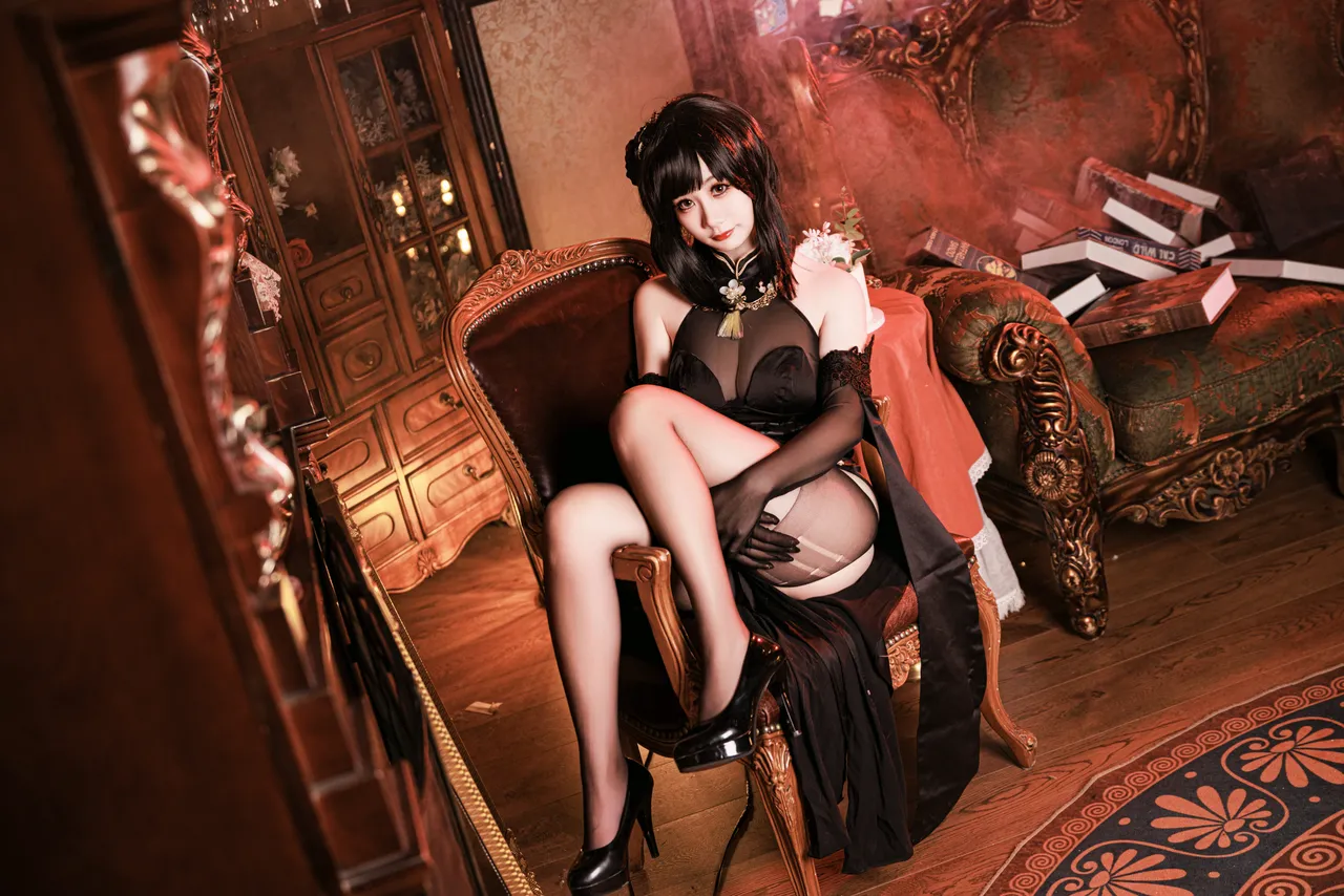 阿雪雪_yuki - 碧蓝航线 镇海 旗袍-erohere13.webp