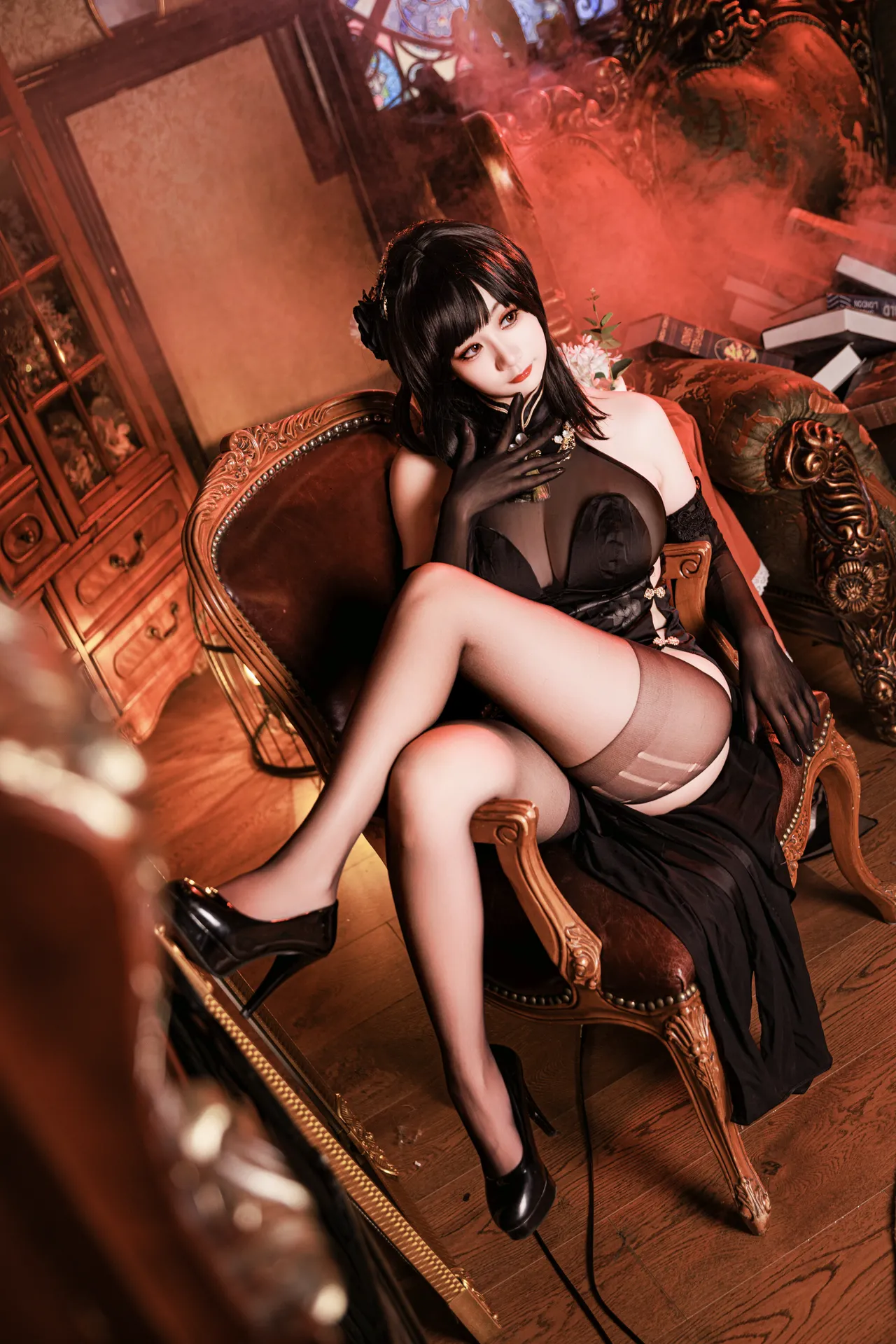 阿雪雪_yuki - 碧蓝航线 镇海 旗袍-erohere15.webp