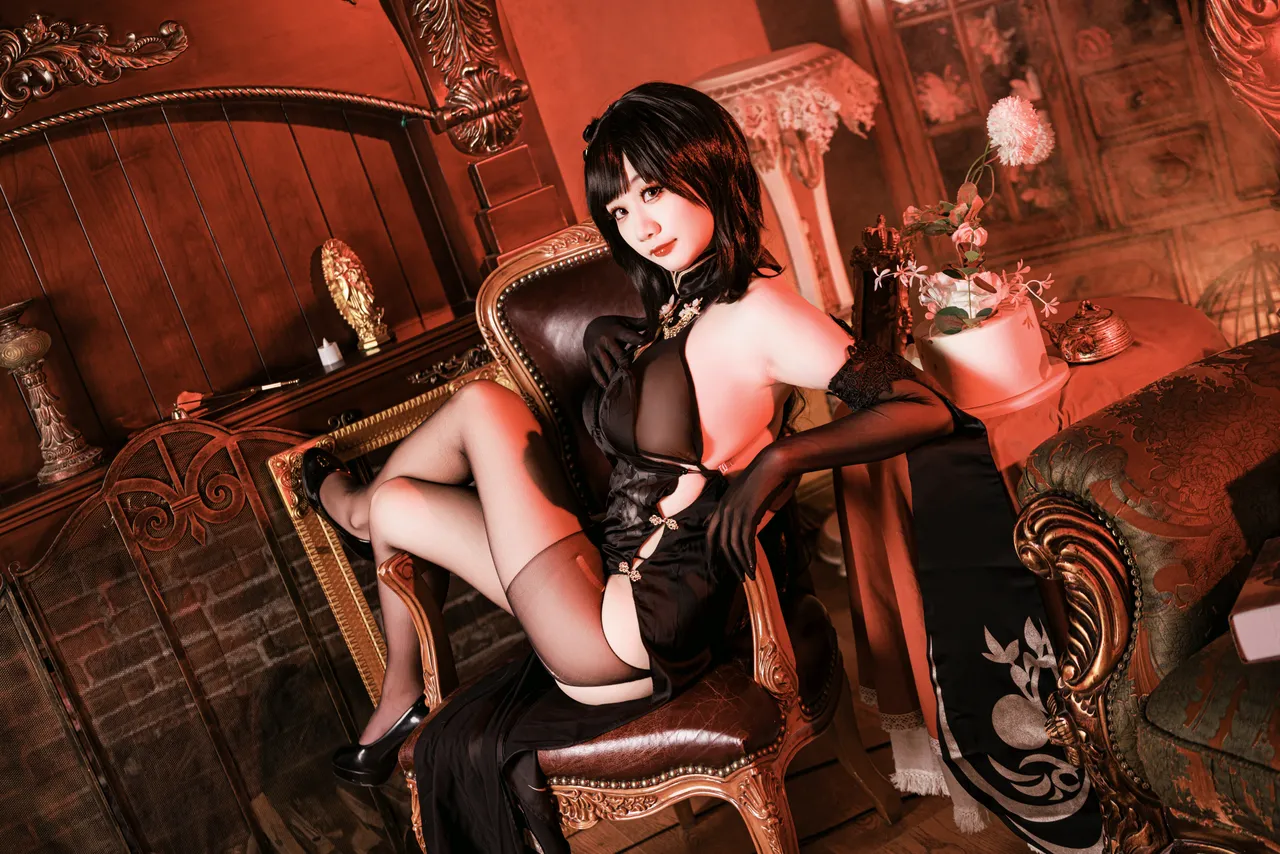阿雪雪_yuki - 碧蓝航线 镇海 旗袍-erohere17.webp