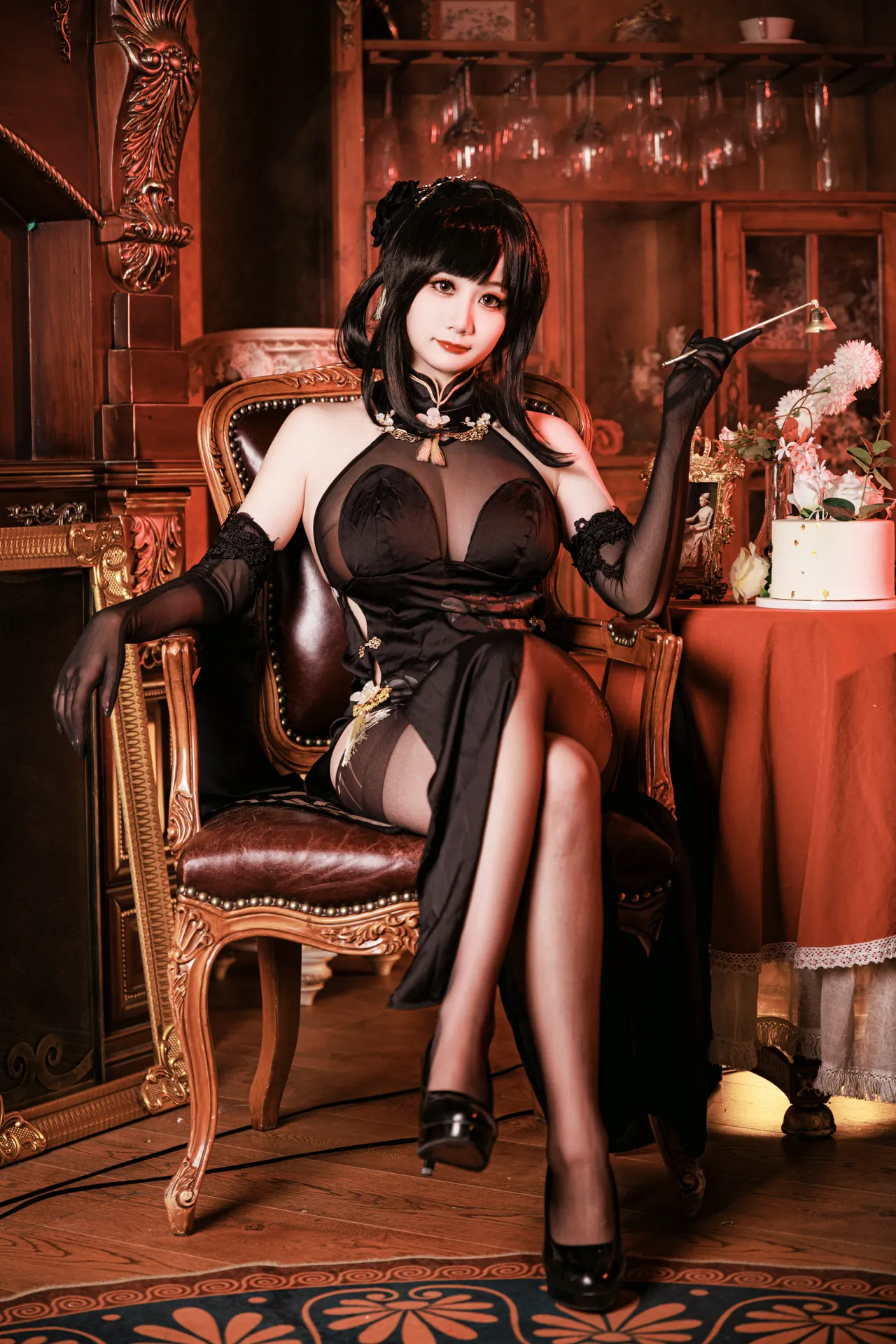 阿雪雪_yuki - 碧蓝航线 镇海 旗袍-erohere26.webp