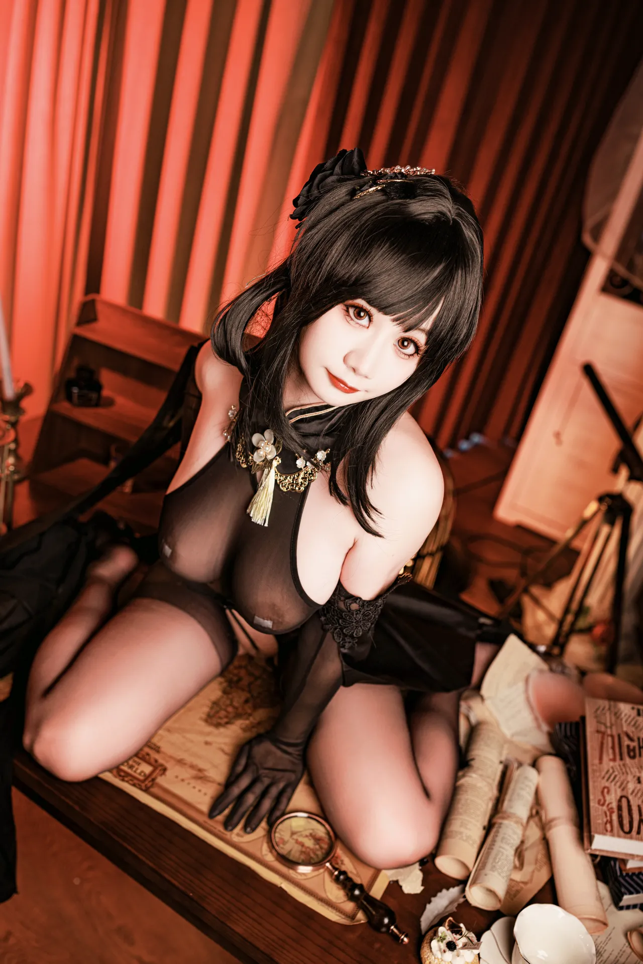 阿雪雪_yuki - 碧蓝航线 镇海 旗袍-erohere78.webp