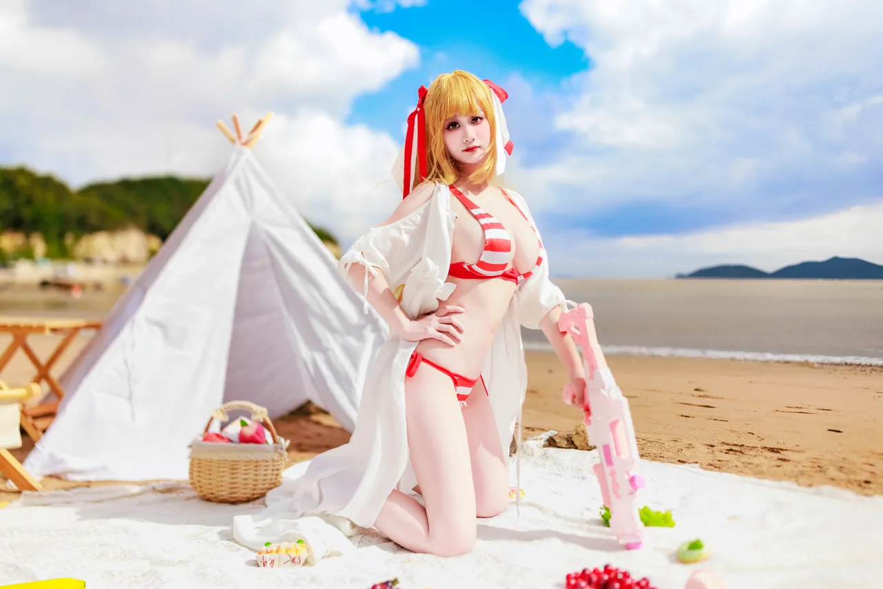 阿雪雪_yuki - FGO 尼禄 泳装-erohere91.webp