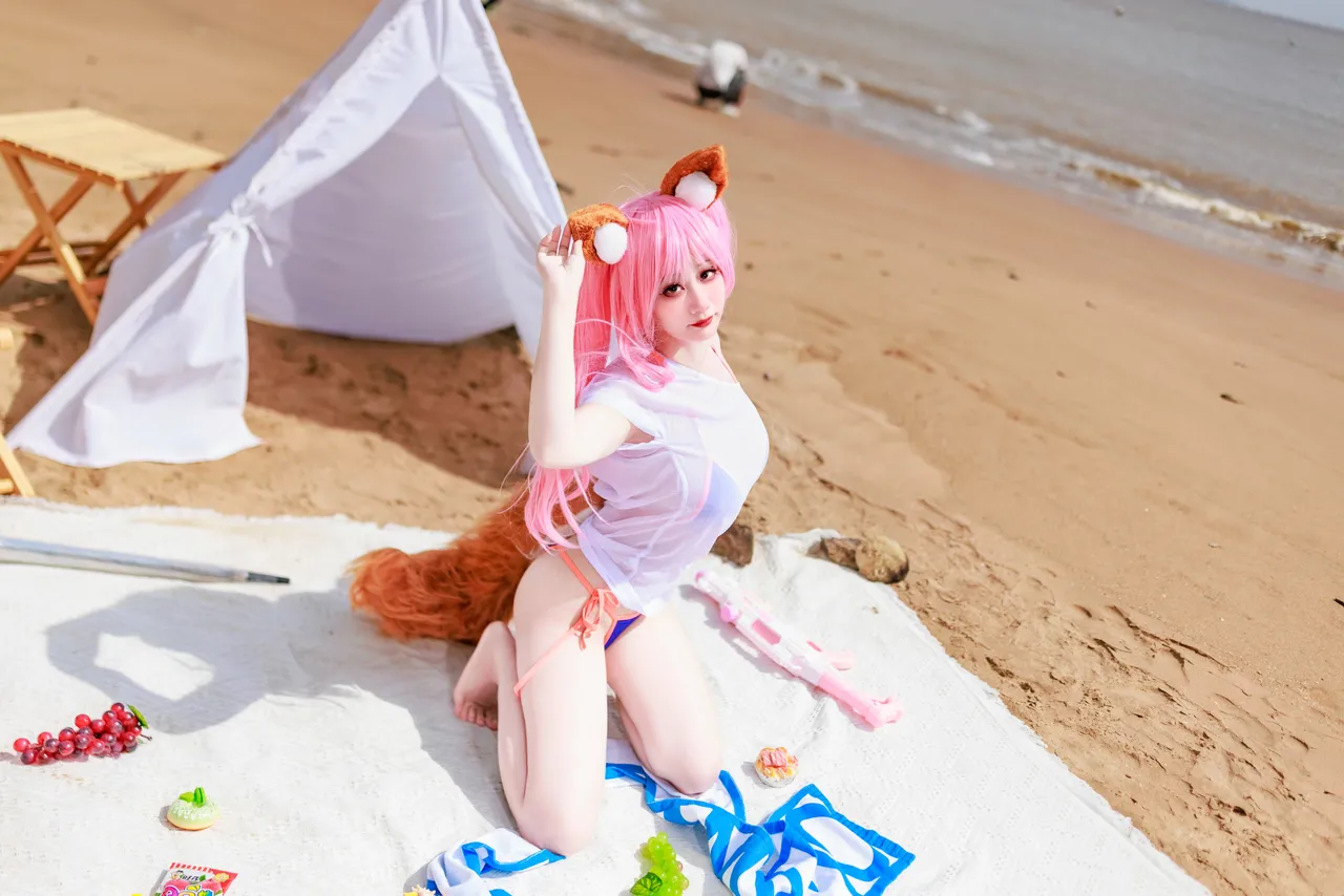 阿雪雪_yuki - FGO 玉藻前 泳装-erohere54.webp
