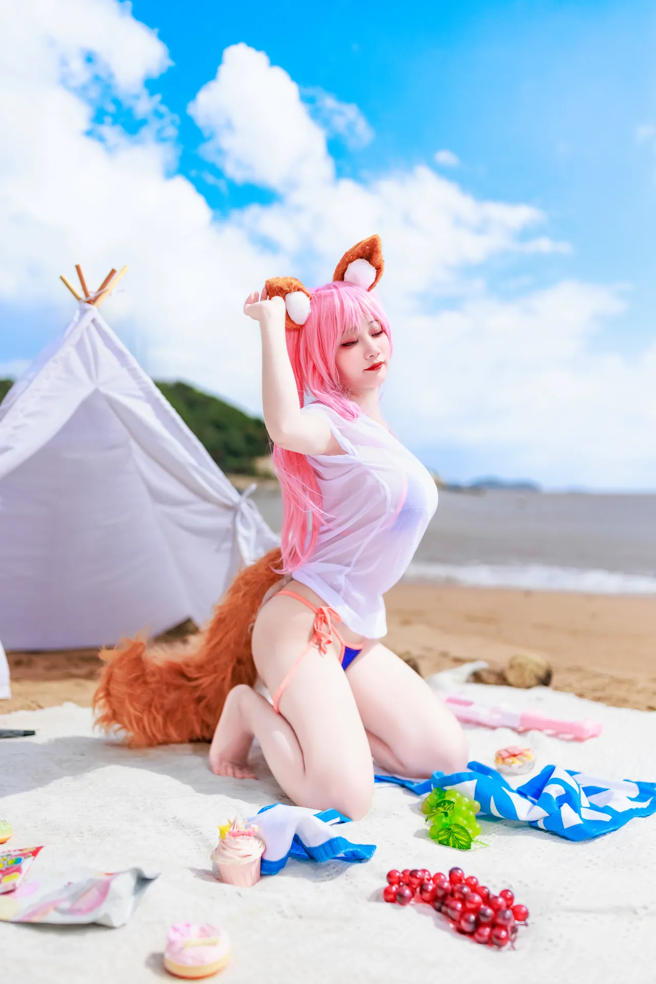 阿雪雪_yuki - FGO 玉藻前 泳装-erohere55.webp