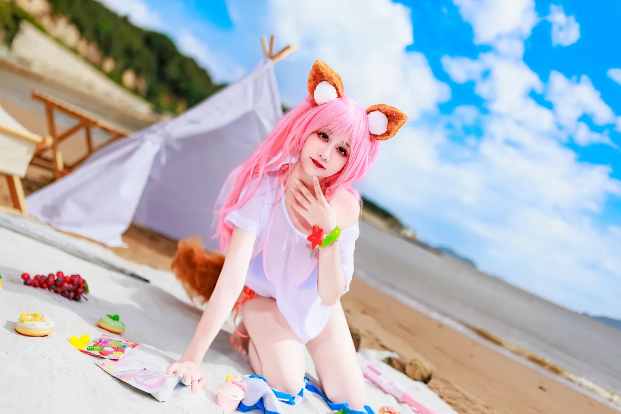 阿雪雪_yuki - FGO 玉藻前 泳装-erohere56.webp