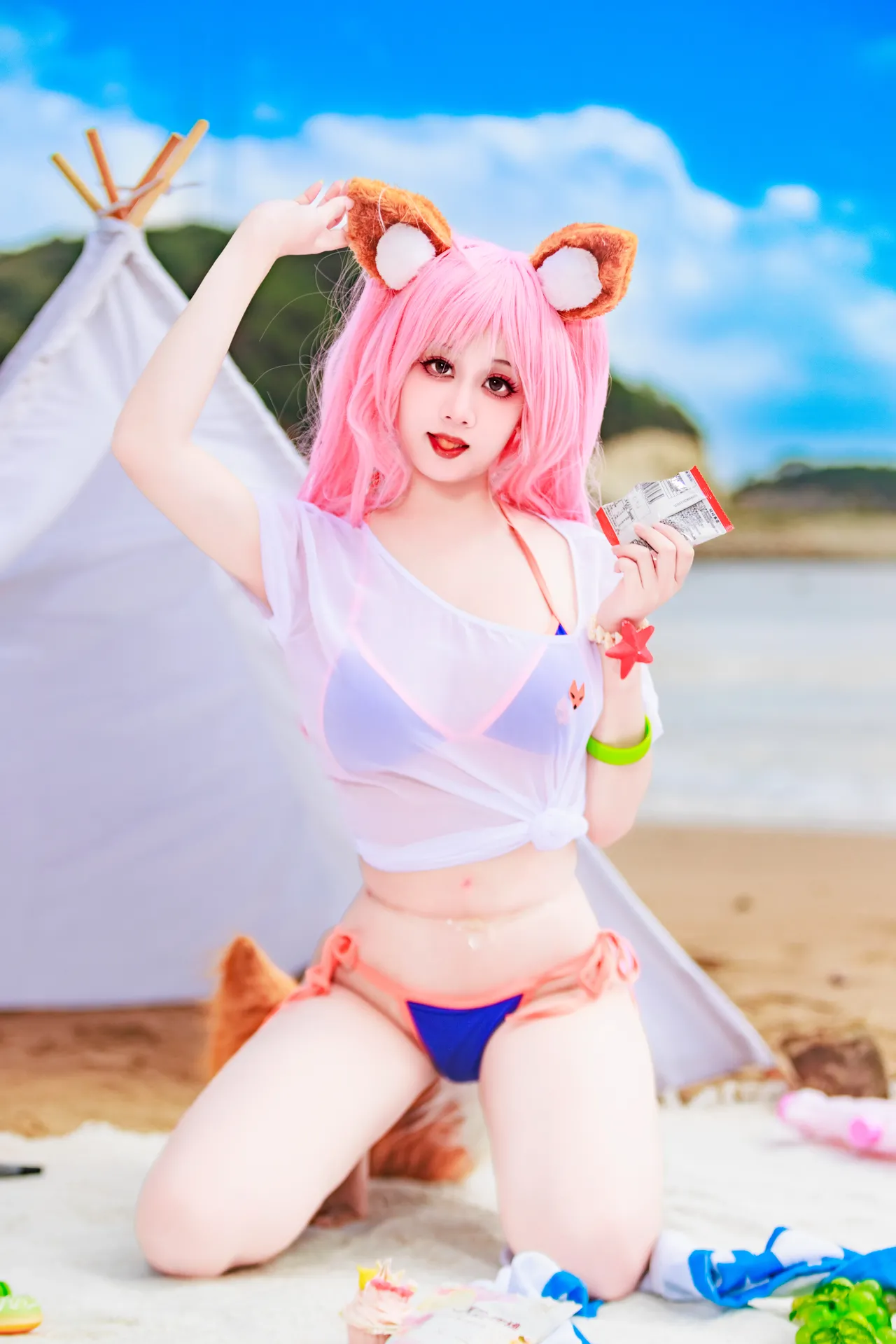 阿雪雪_yuki - FGO 玉藻前 泳装-erohere58.webp