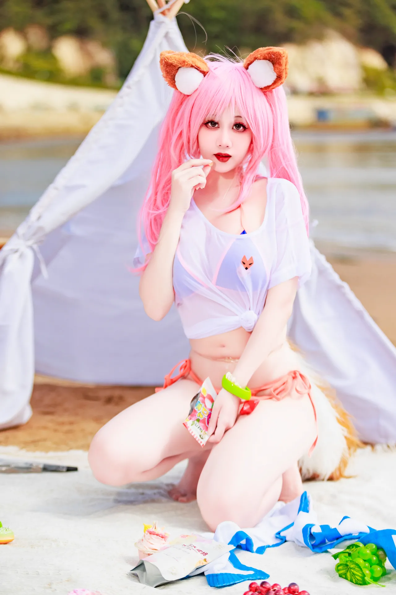 阿雪雪_yuki - FGO 玉藻前 泳装-erohere61.webp