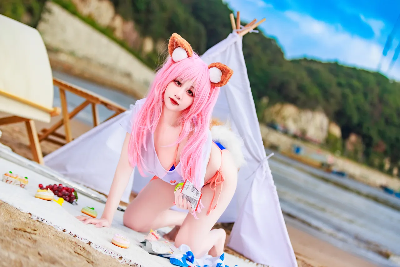 阿雪雪_yuki - FGO 玉藻前 泳装-erohere62.webp