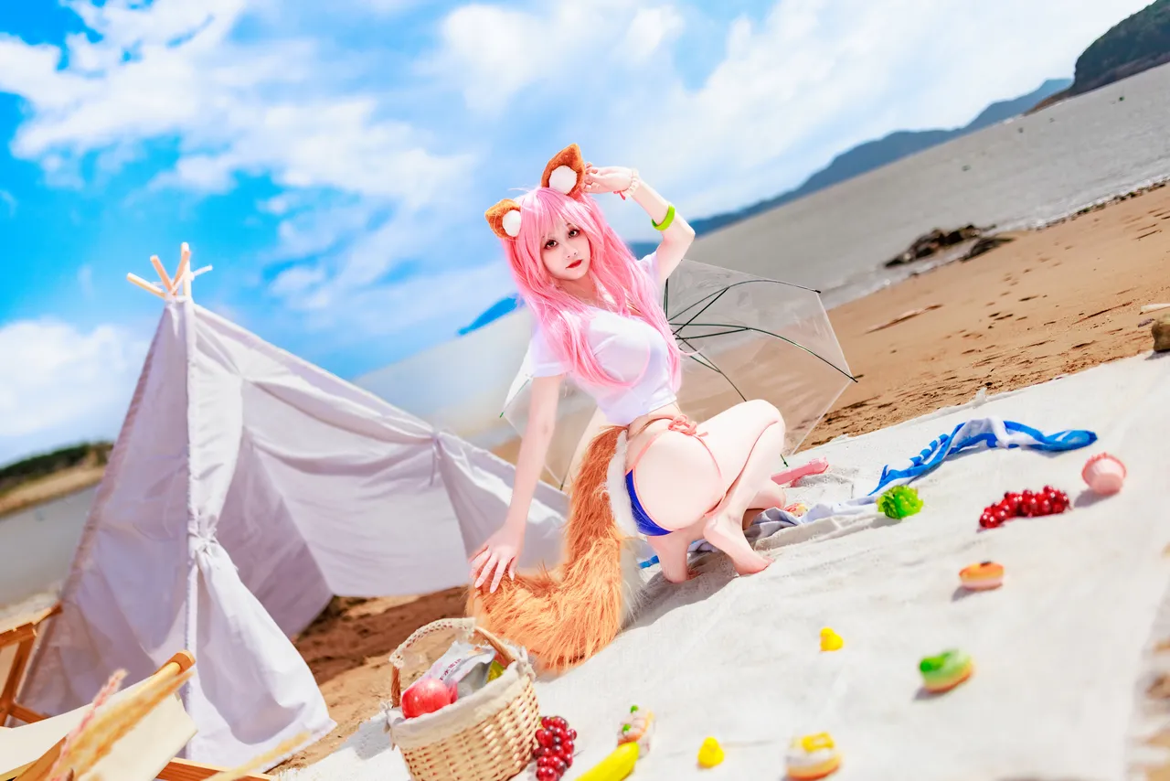阿雪雪_yuki - FGO 玉藻前 泳装-erohere74.webp