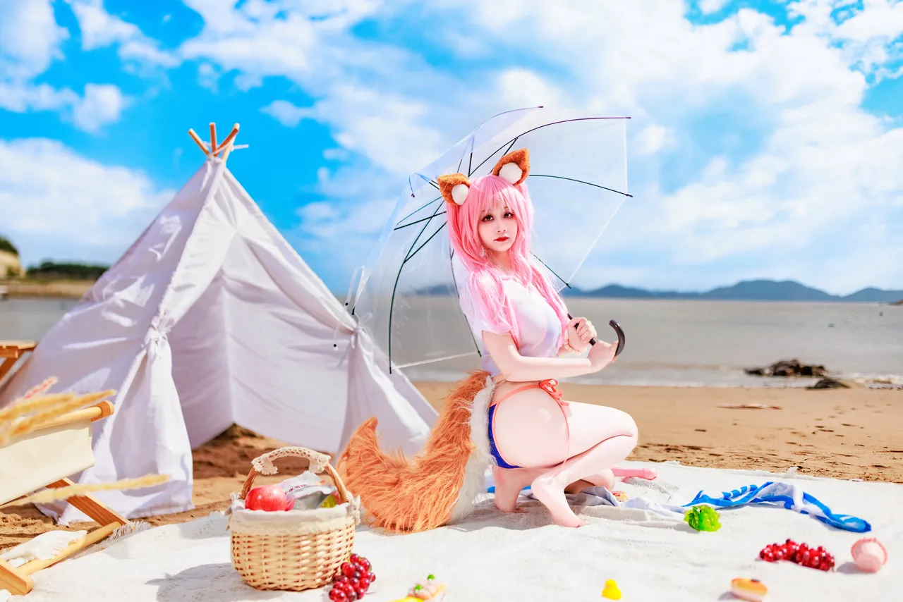 阿雪雪_yuki - FGO 玉藻前 泳装-erohere75.webp