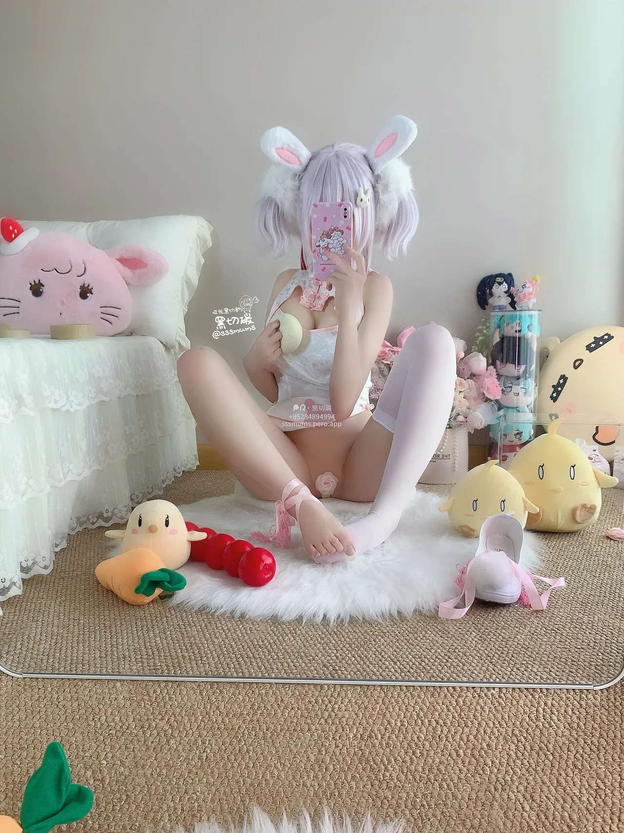 黑切碳(曲奇软fufu) - 拉菲兔兔旗袍-erohere10.webp