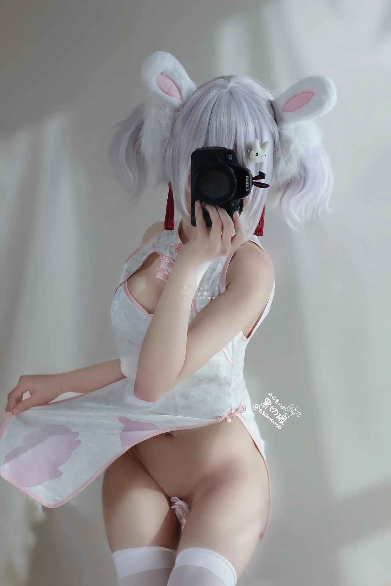 黑切碳(曲奇软fufu) - 拉菲兔兔旗袍-erohere14.webp