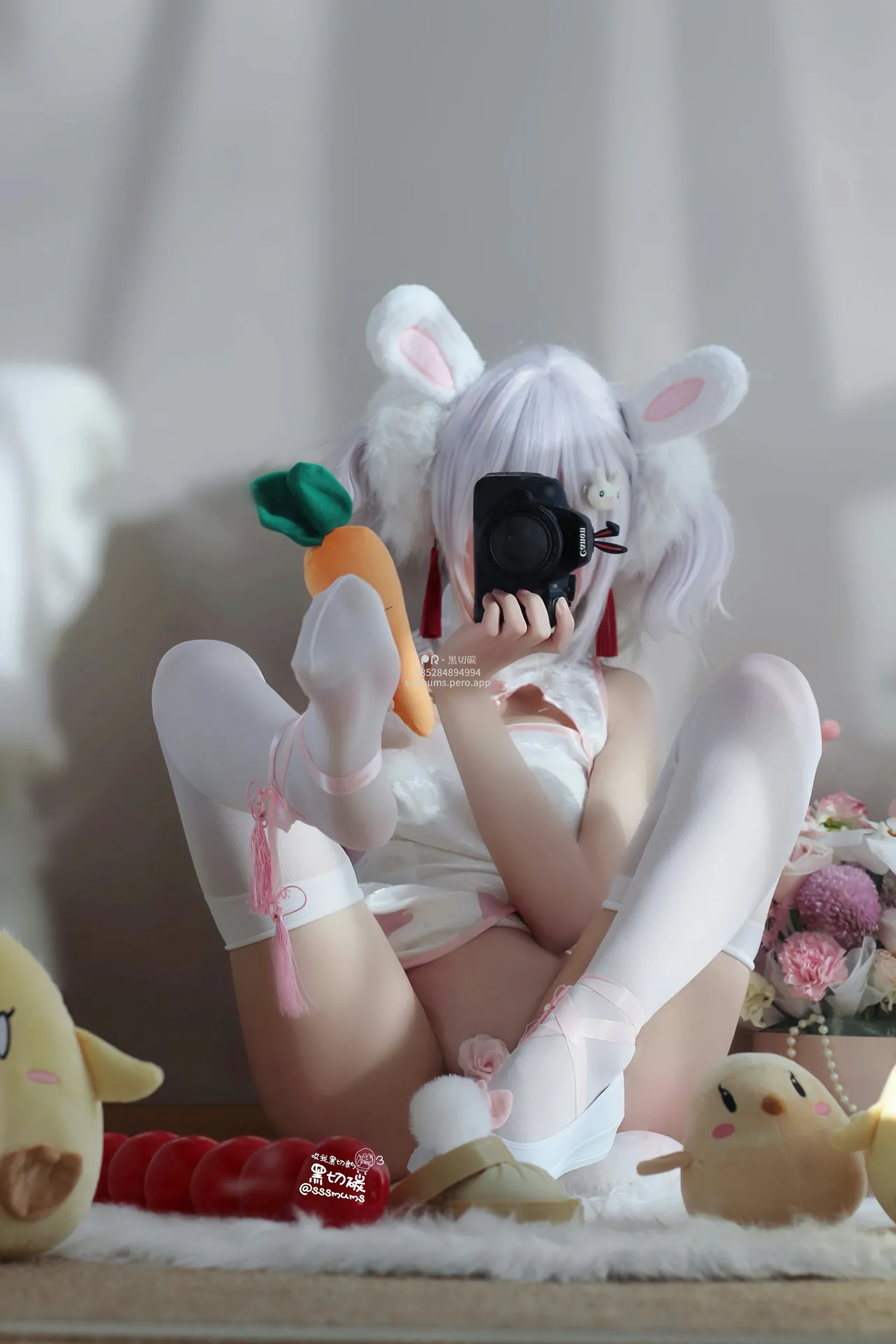 黑切碳(曲奇软fufu) - 拉菲兔兔旗袍-erohere18.webp