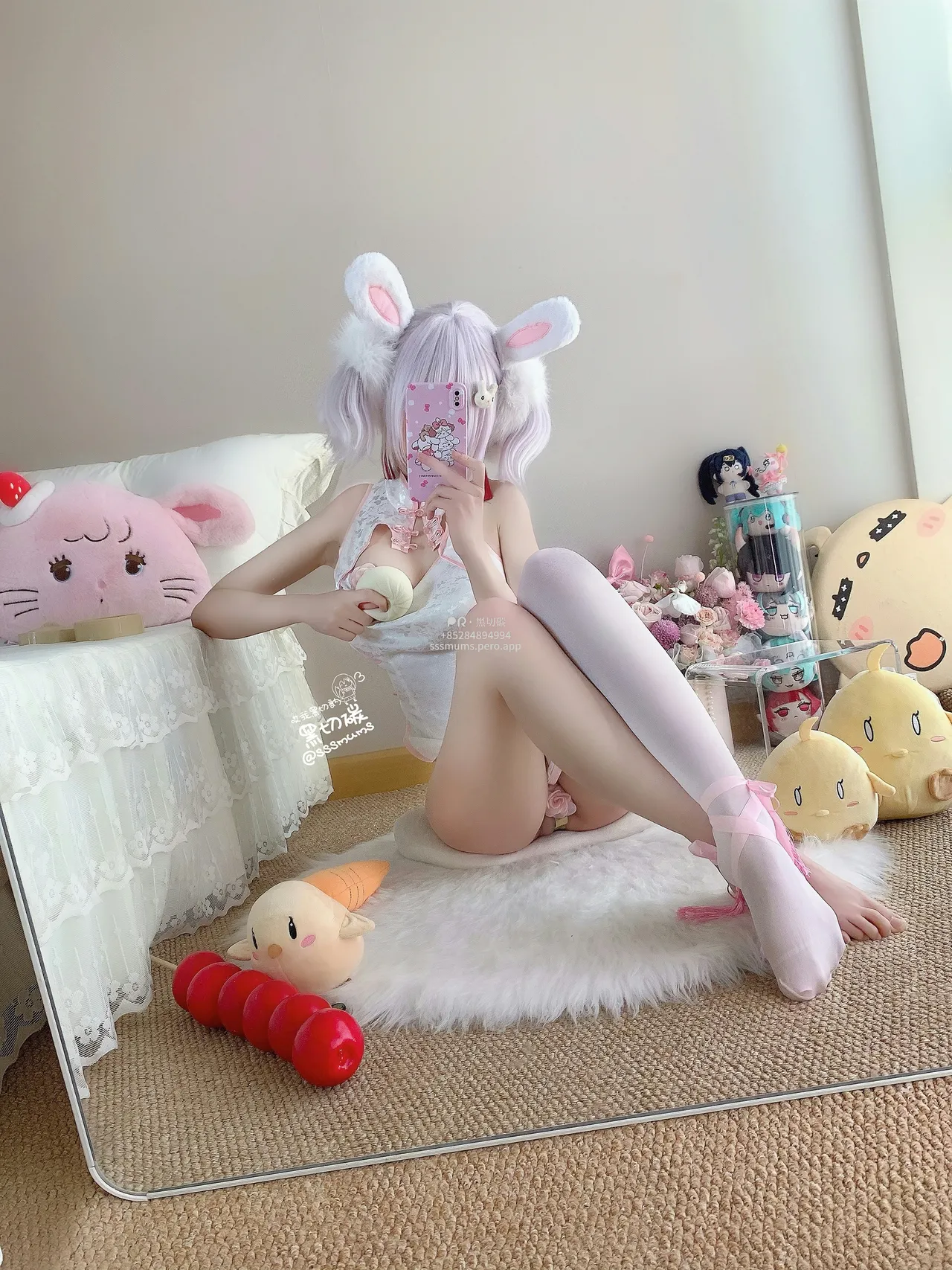 黑切碳(曲奇软fufu) - 拉菲兔兔旗袍-erohere35.webp