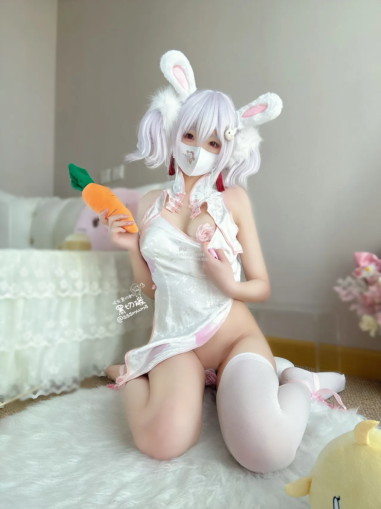 黑切碳(曲奇软fufu) - 拉菲兔兔旗袍-erohere8.webp