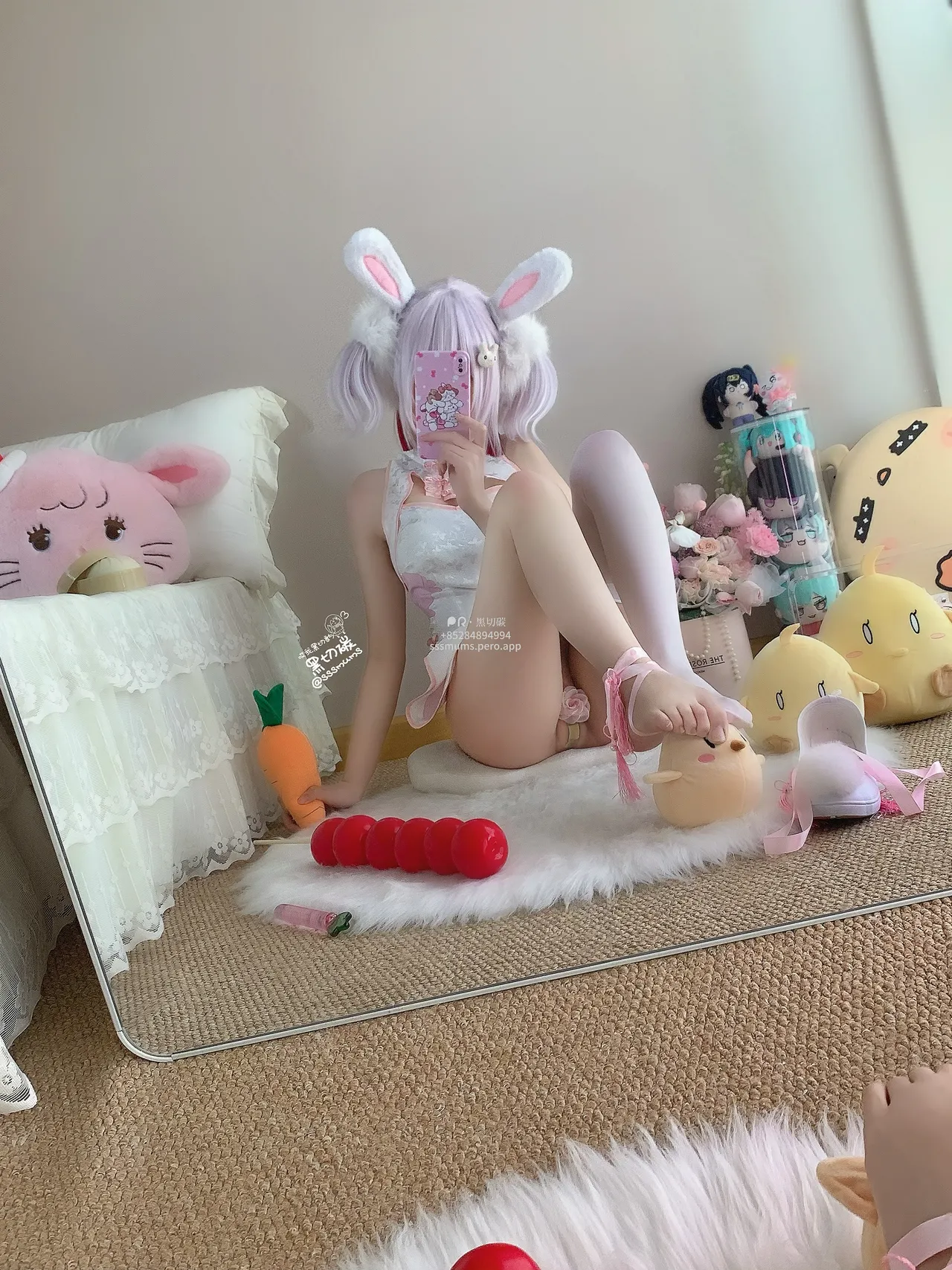 黑切碳(曲奇软fufu) - 拉菲兔兔旗袍-erohere9.webp