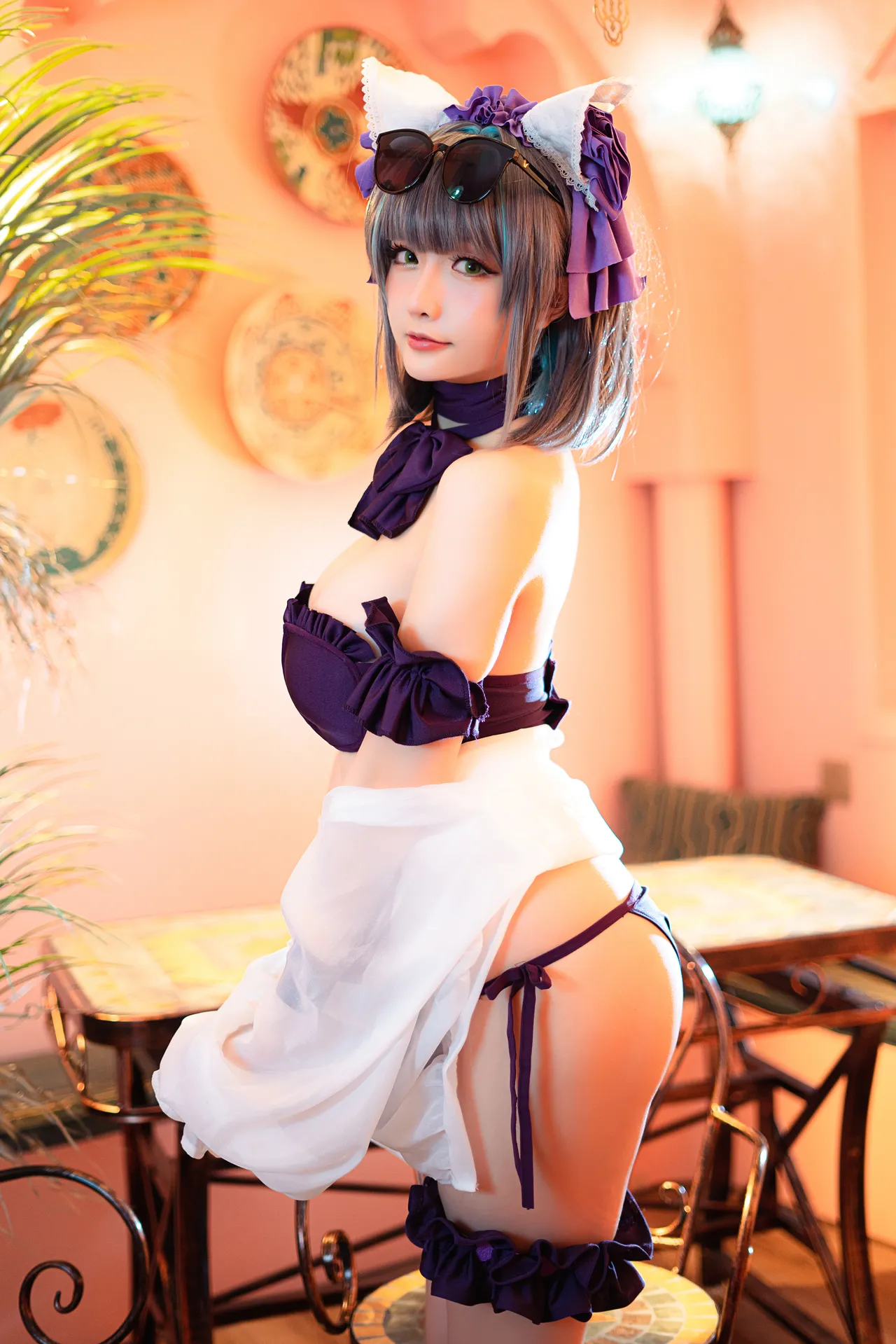 Coser@星之迟迟Hoshilily - 柴郡泳装-erohere4.webp