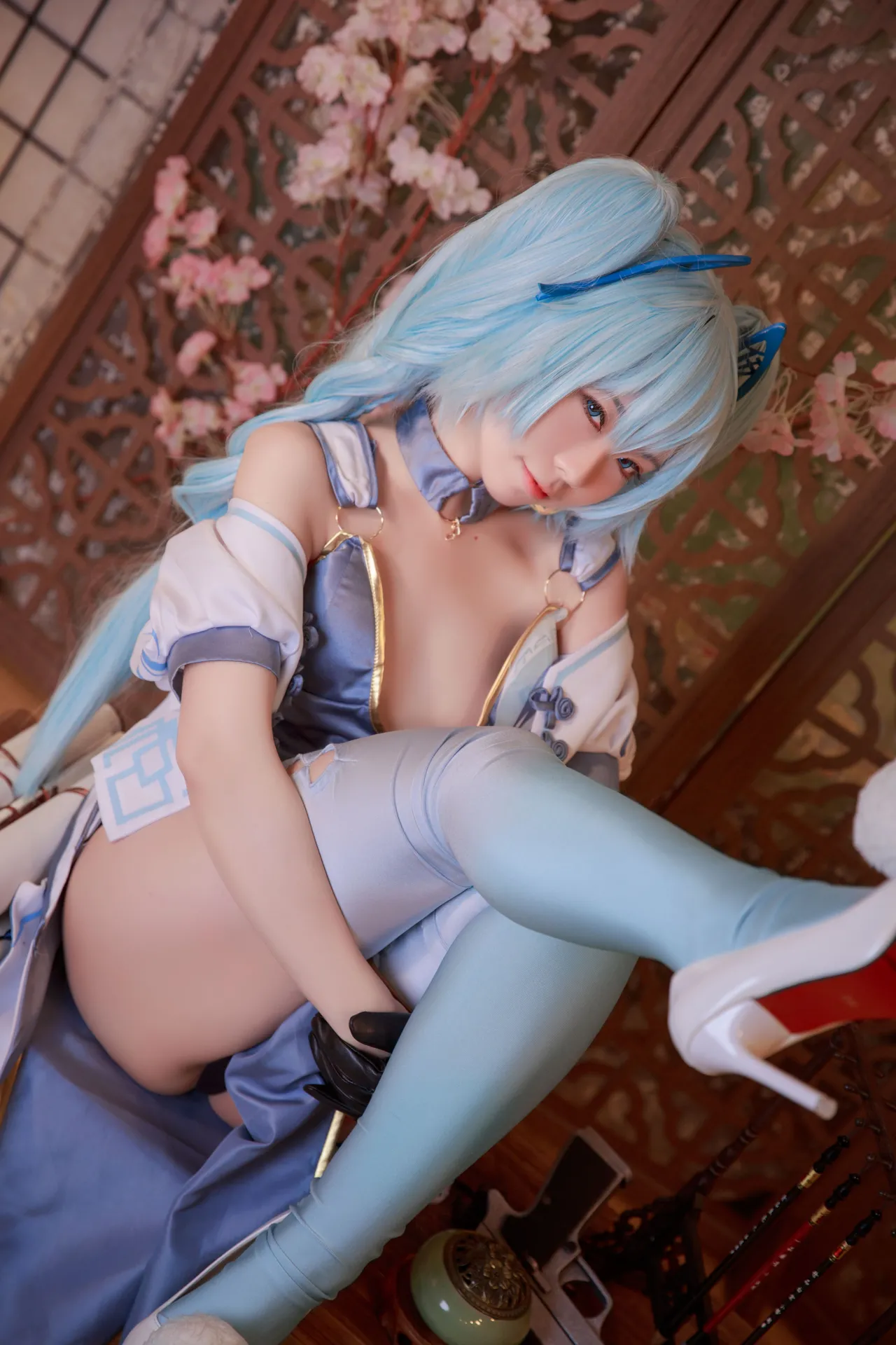 G44不会受伤PA-15翠雀媚旗袍-erohere16.webp
