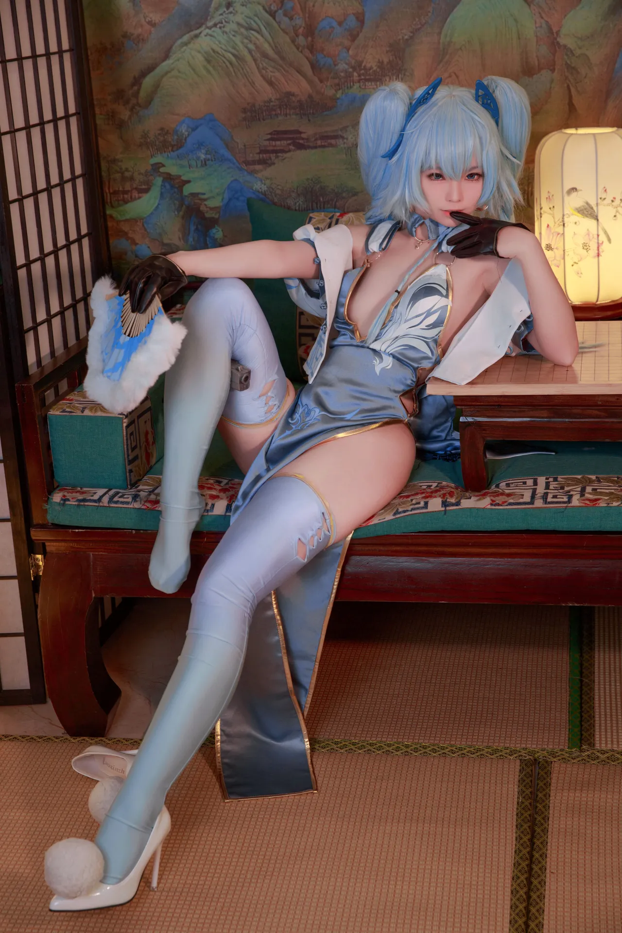 G44不会受伤PA-15翠雀媚旗袍-erohere2.webp