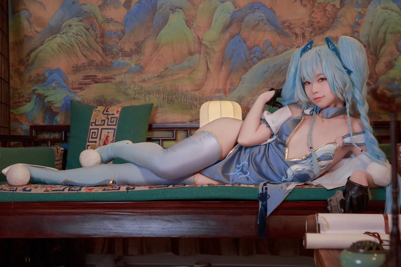 G44不会受伤PA-15翠雀媚旗袍-erohere5.webp