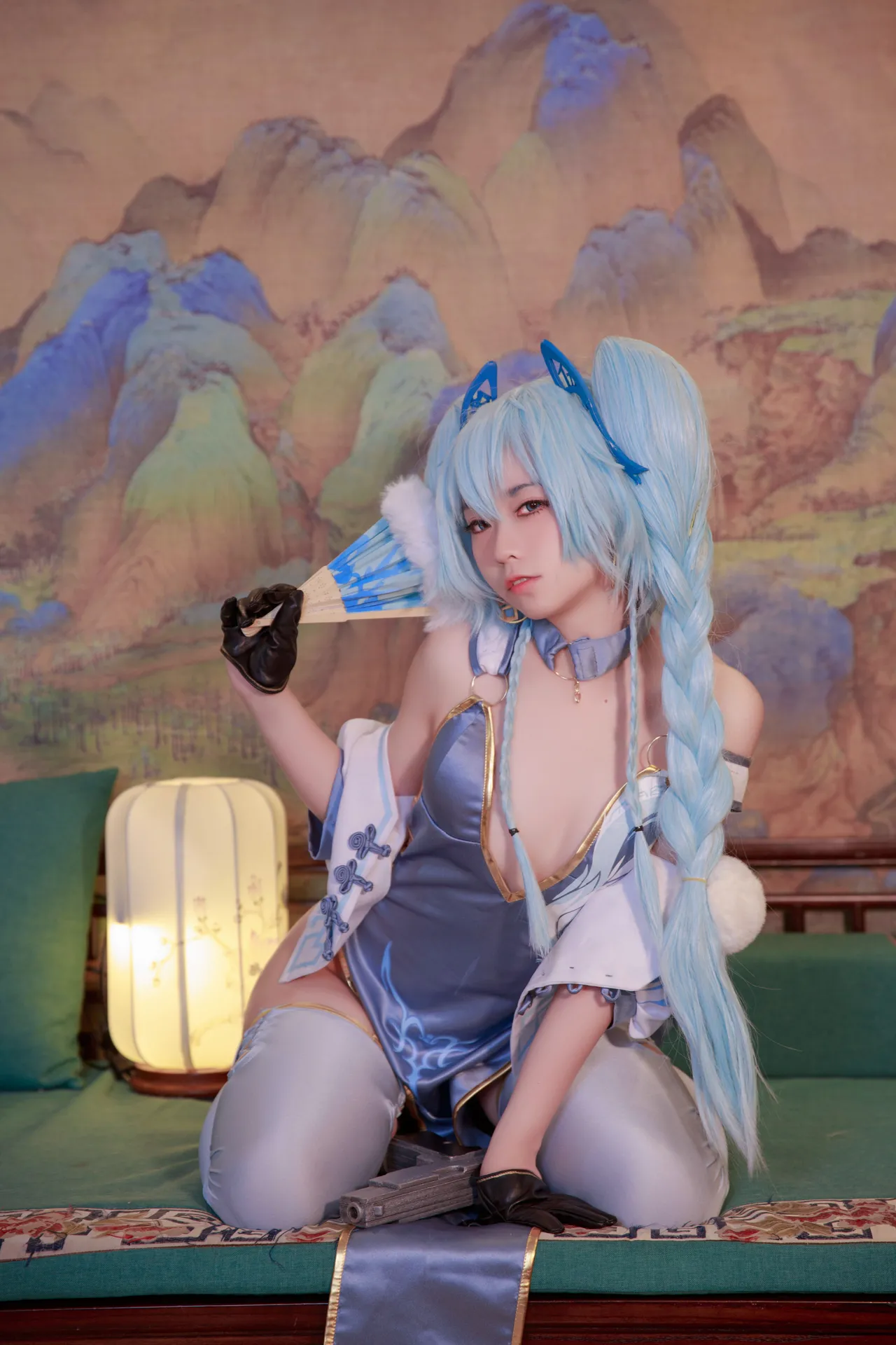 G44不会受伤PA-15翠雀媚旗袍-erohere8.webp