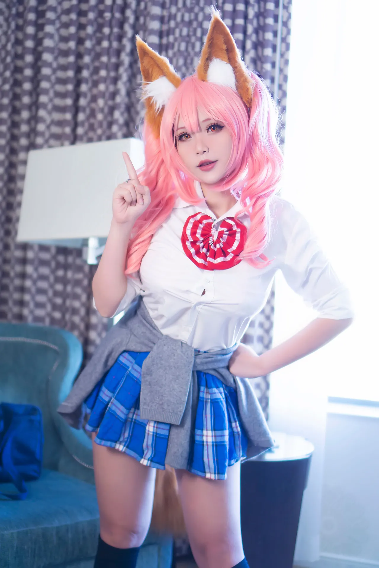 Hana Bunny - Tamamo School Uniform-erohere1.webp