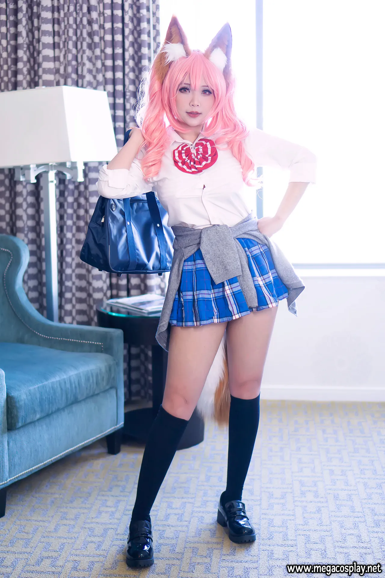 Hana Bunny - Tamamo School Uniform-erohere2.webp