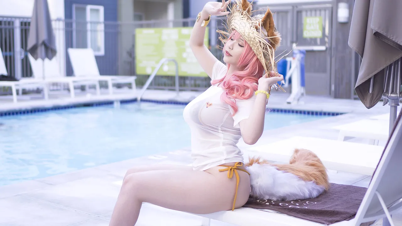 Hana Bunny Tamamo Bikini-erohere8.webp