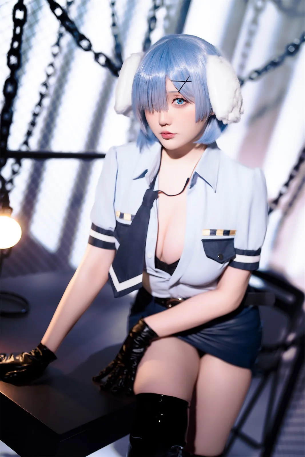 Hoshilily (星之迟迟) Rem Dog-Eared Police Officer - ReZero-erohere1.webp