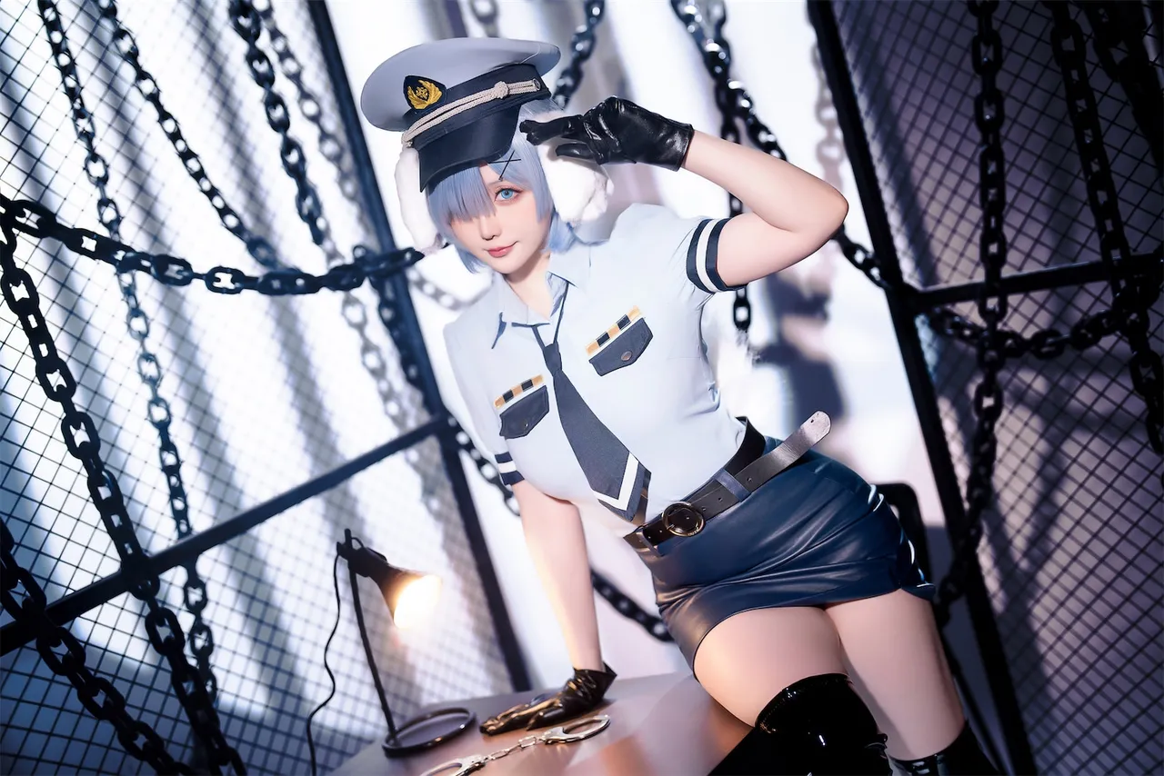 Hoshilily (星之迟迟) Rem Dog-Eared Police Officer - ReZero-erohere3.webp