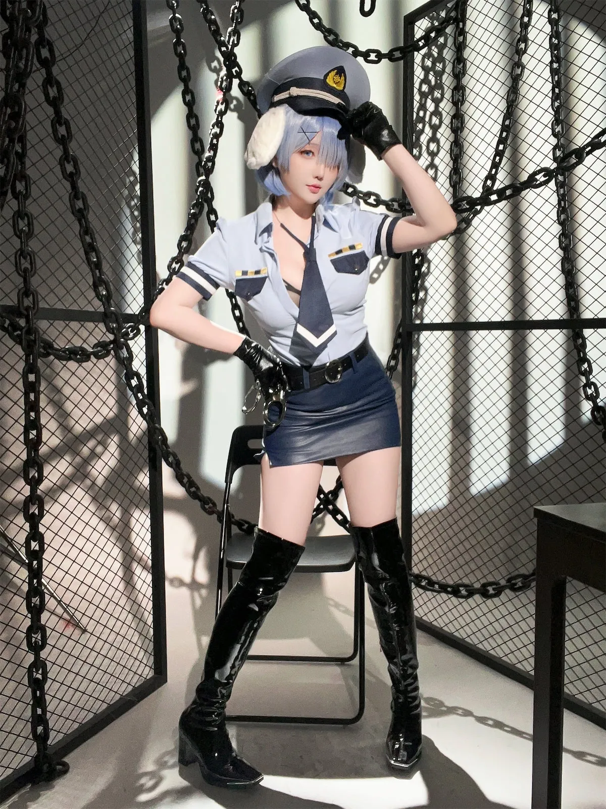 Hoshilily (星之迟迟) Rem Dog-Eared Police Officer - ReZero-erohere81.webp