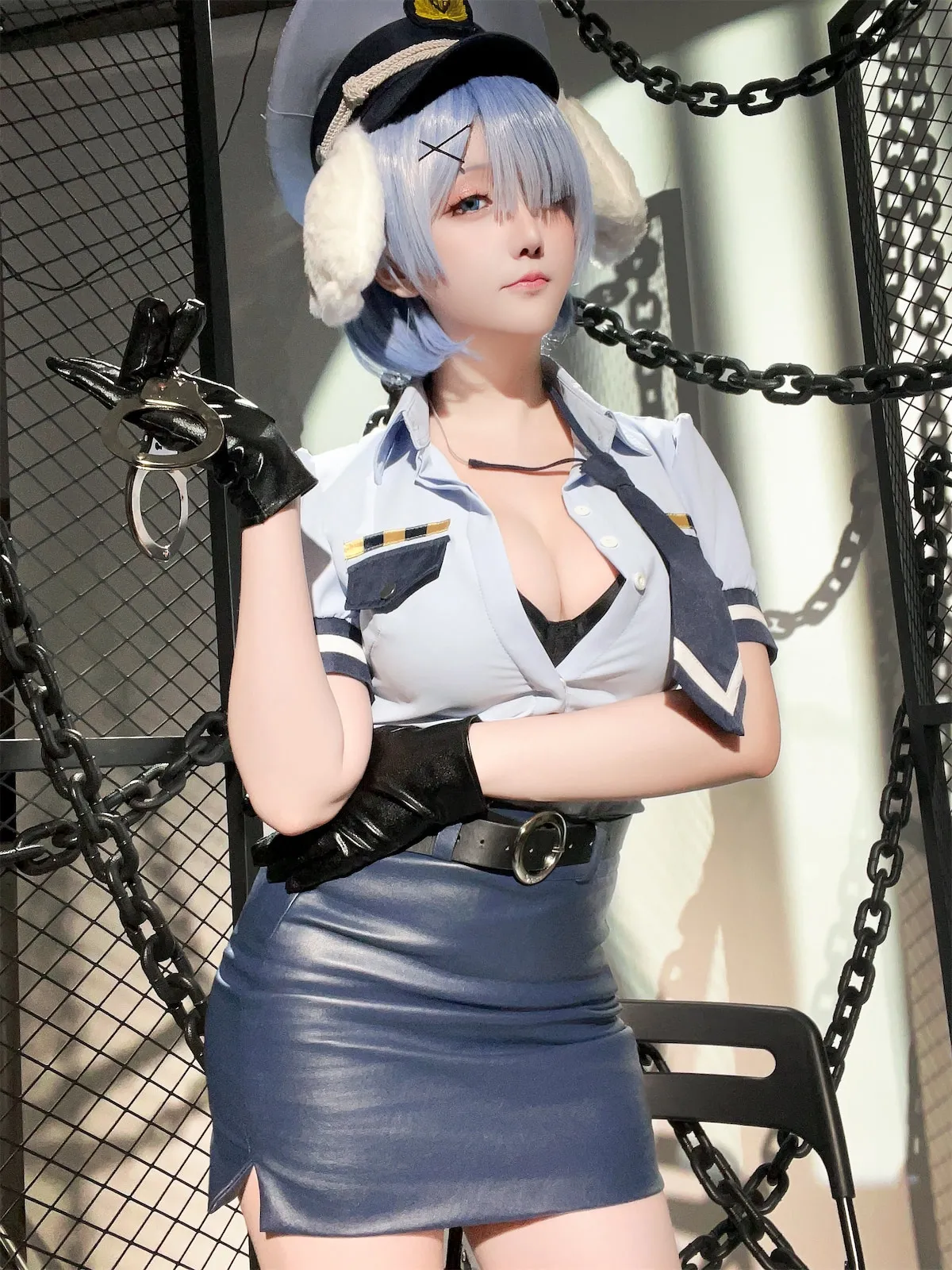 Hoshilily (星之迟迟) Rem Dog-Eared Police Officer - ReZero-erohere84.webp