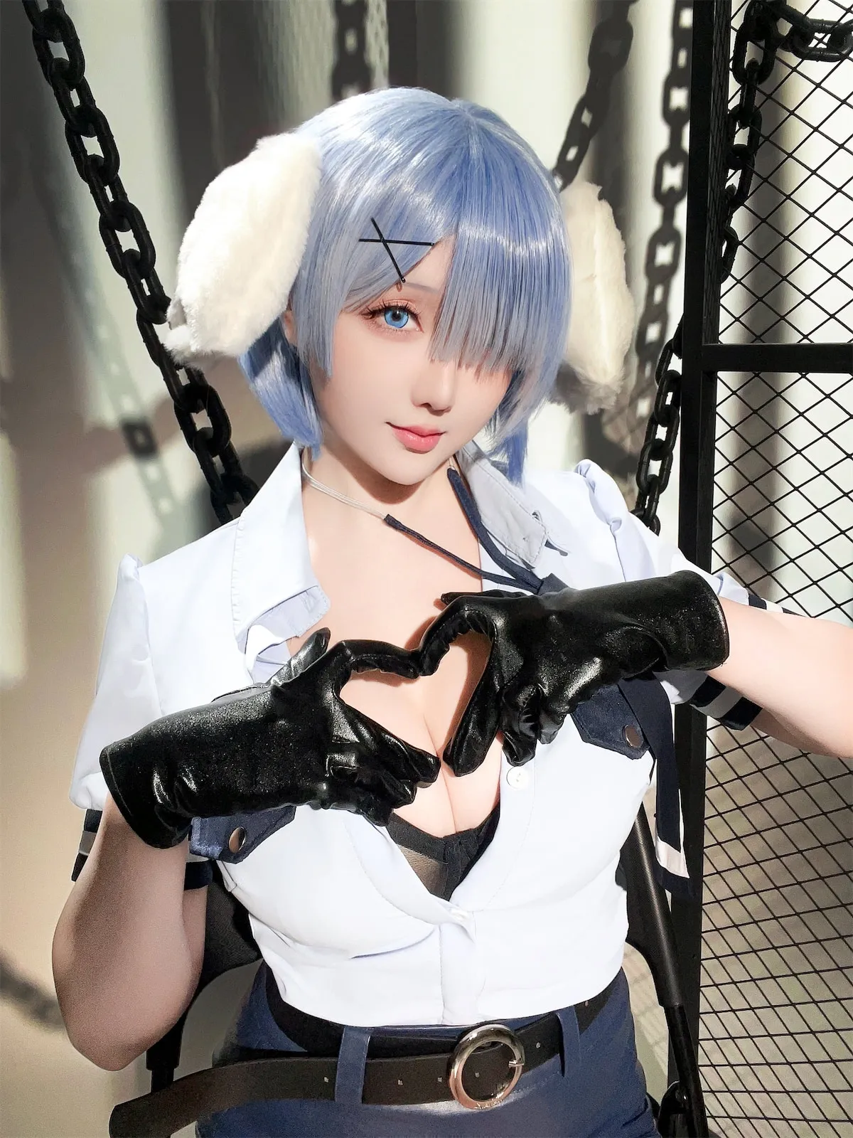 Hoshilily (星之迟迟) Rem Dog-Eared Police Officer - ReZero-erohere97.webp