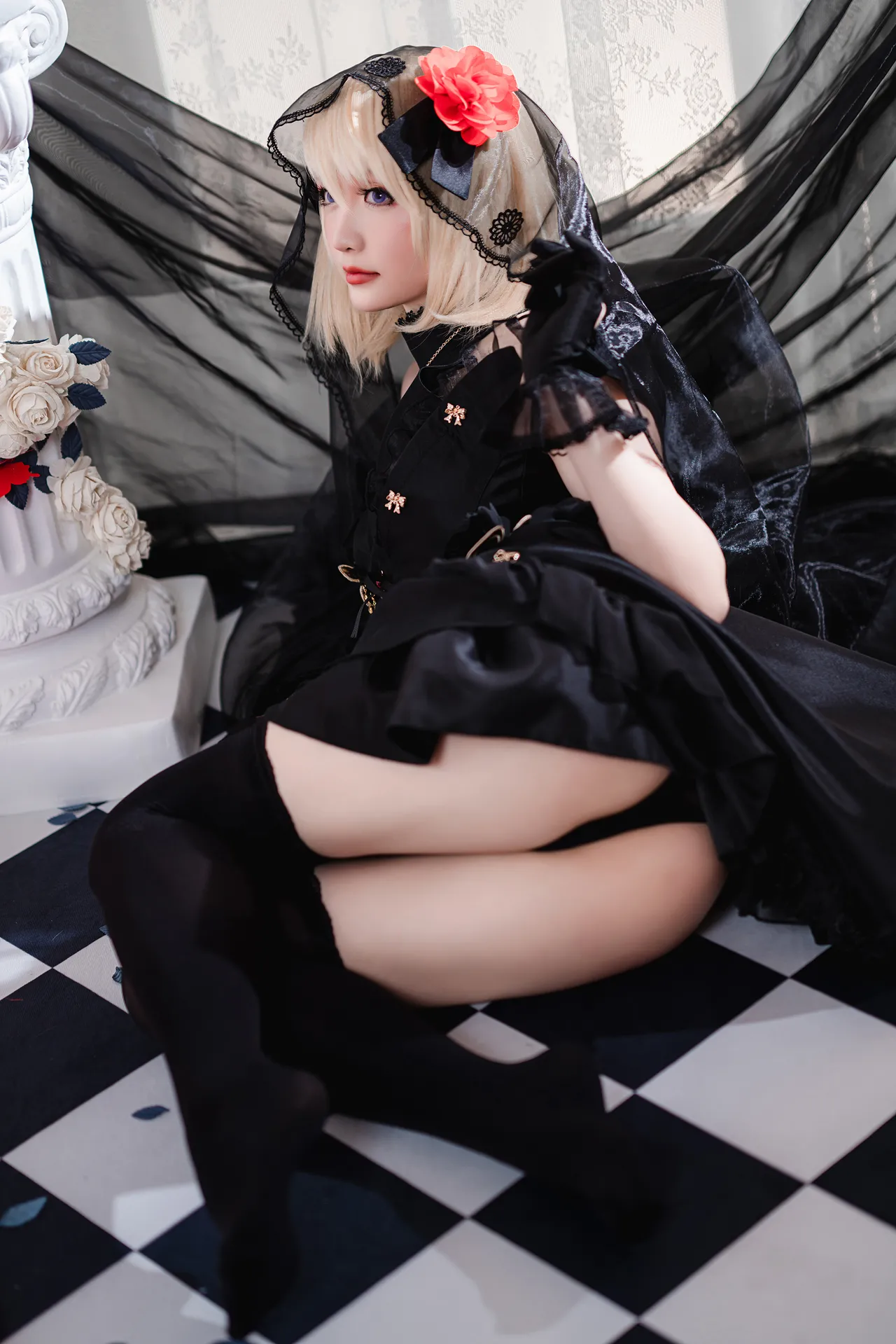 Hoshilily 这很迟迟 Valentine Scathacha (FGO) + Z23 (azurlane)-erohere18.webp