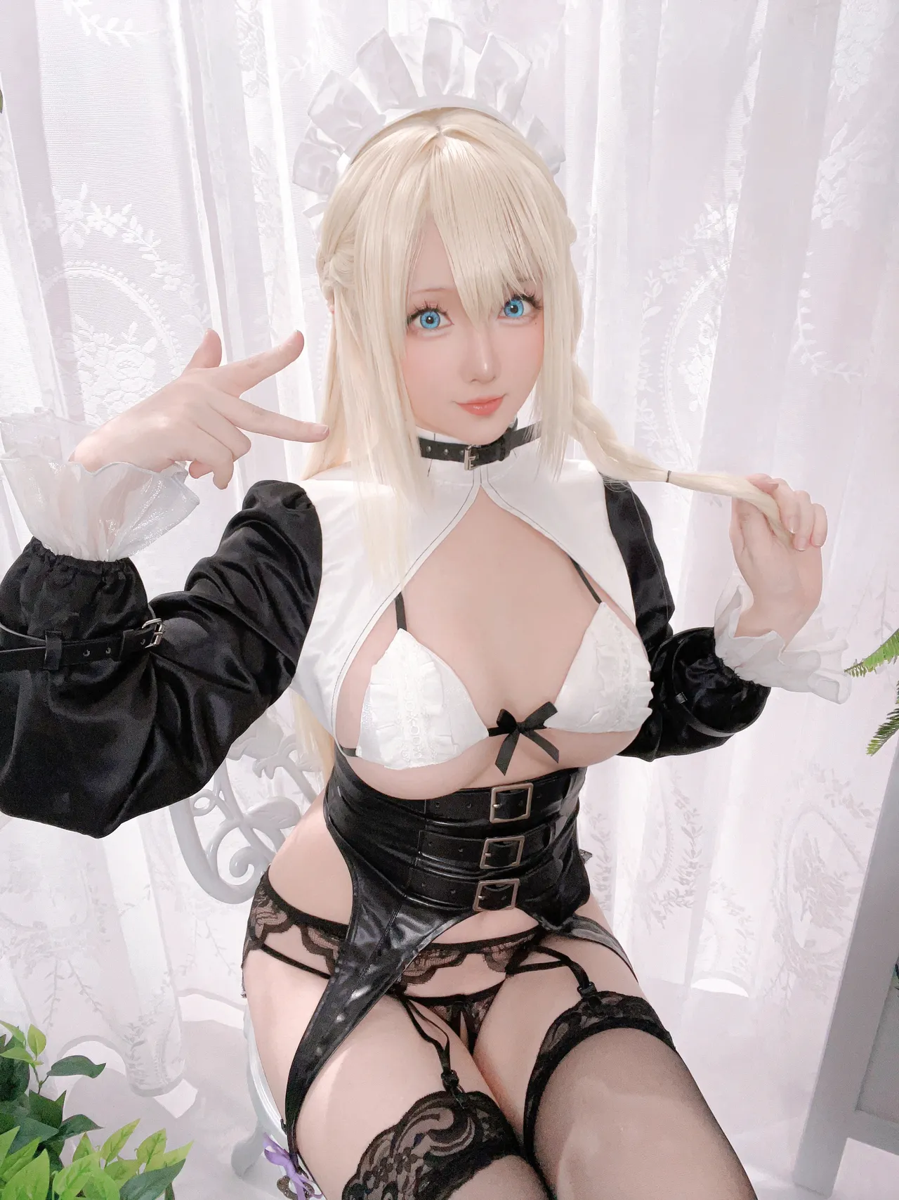 Hoshilily - 碧蓝航线 可畏 Azure Lane Sexy Maid-erohere67.webp
