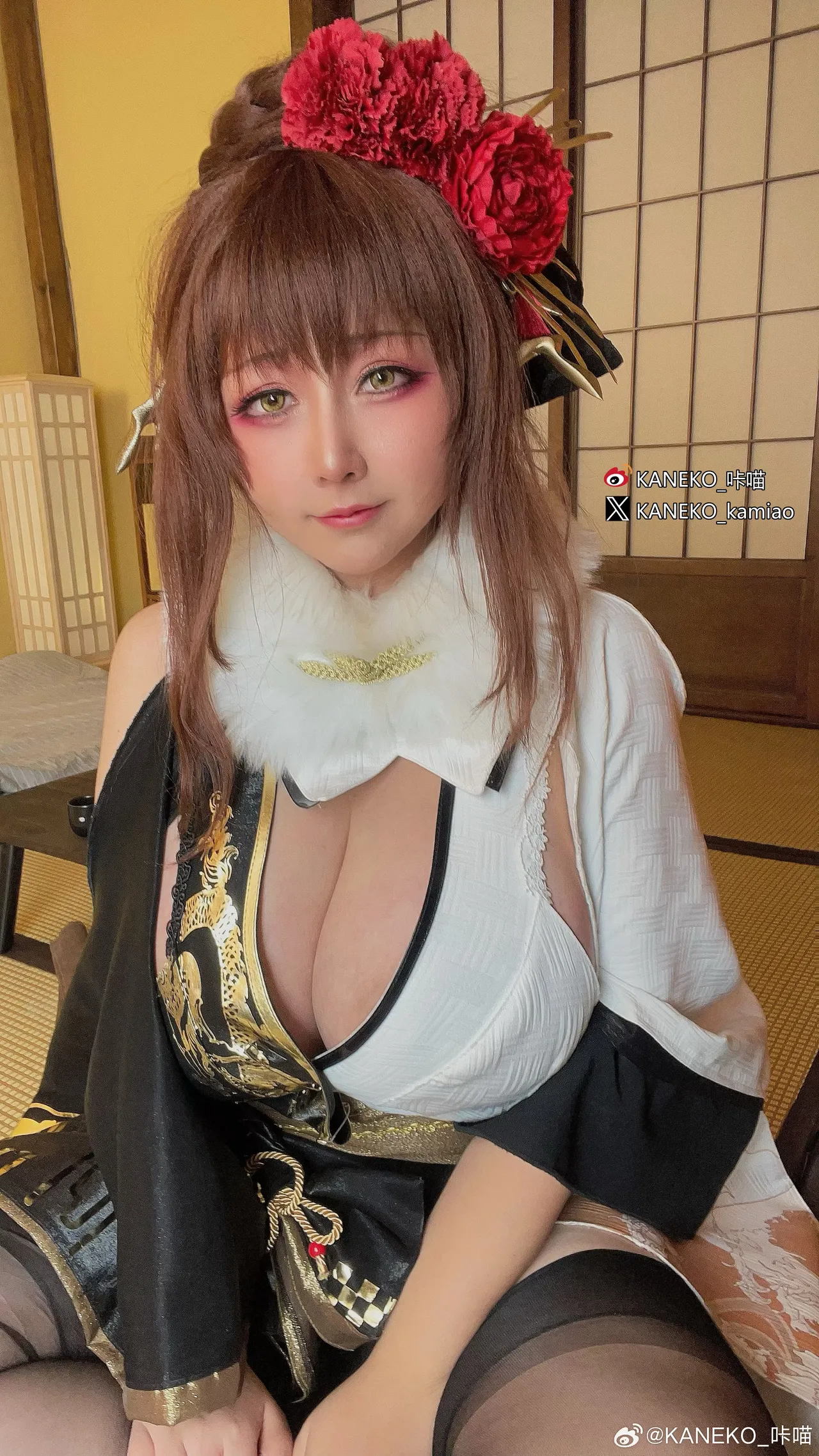 KANEKO_咔喵 &amp; Rioko - 黑白兔-erohere12.webp