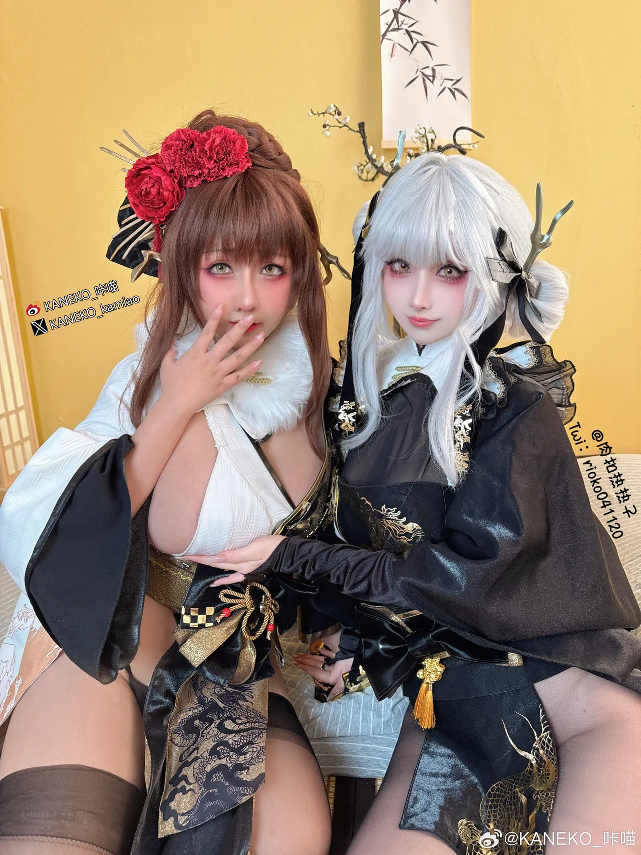 KANEKO_咔喵 &amp; Rioko - 黑白兔-erohere3.webp