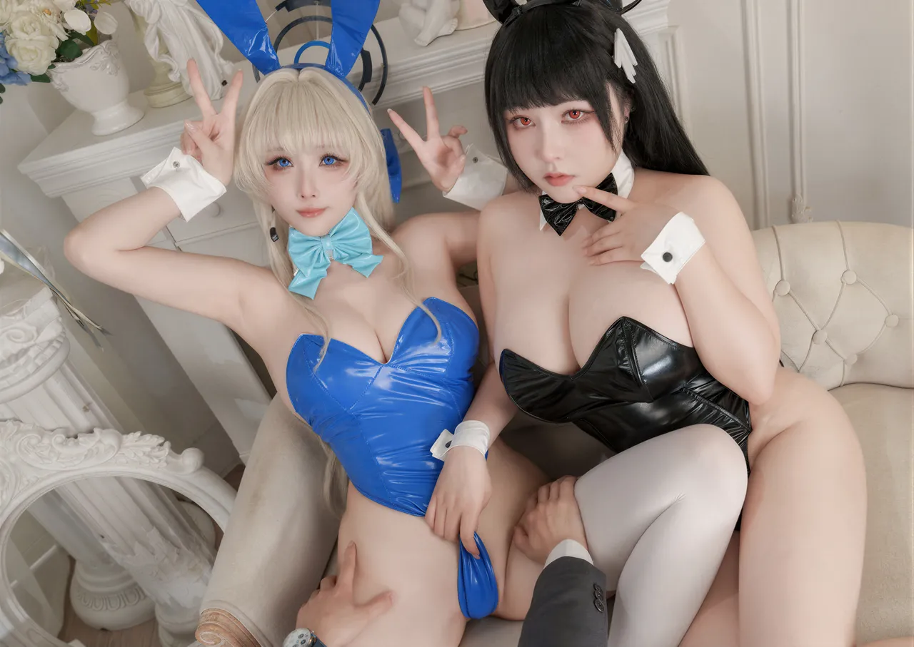 KANEKO_咔喵 & Rioko凉凉子 - 双人蔚蓝档案-erohere97.webp