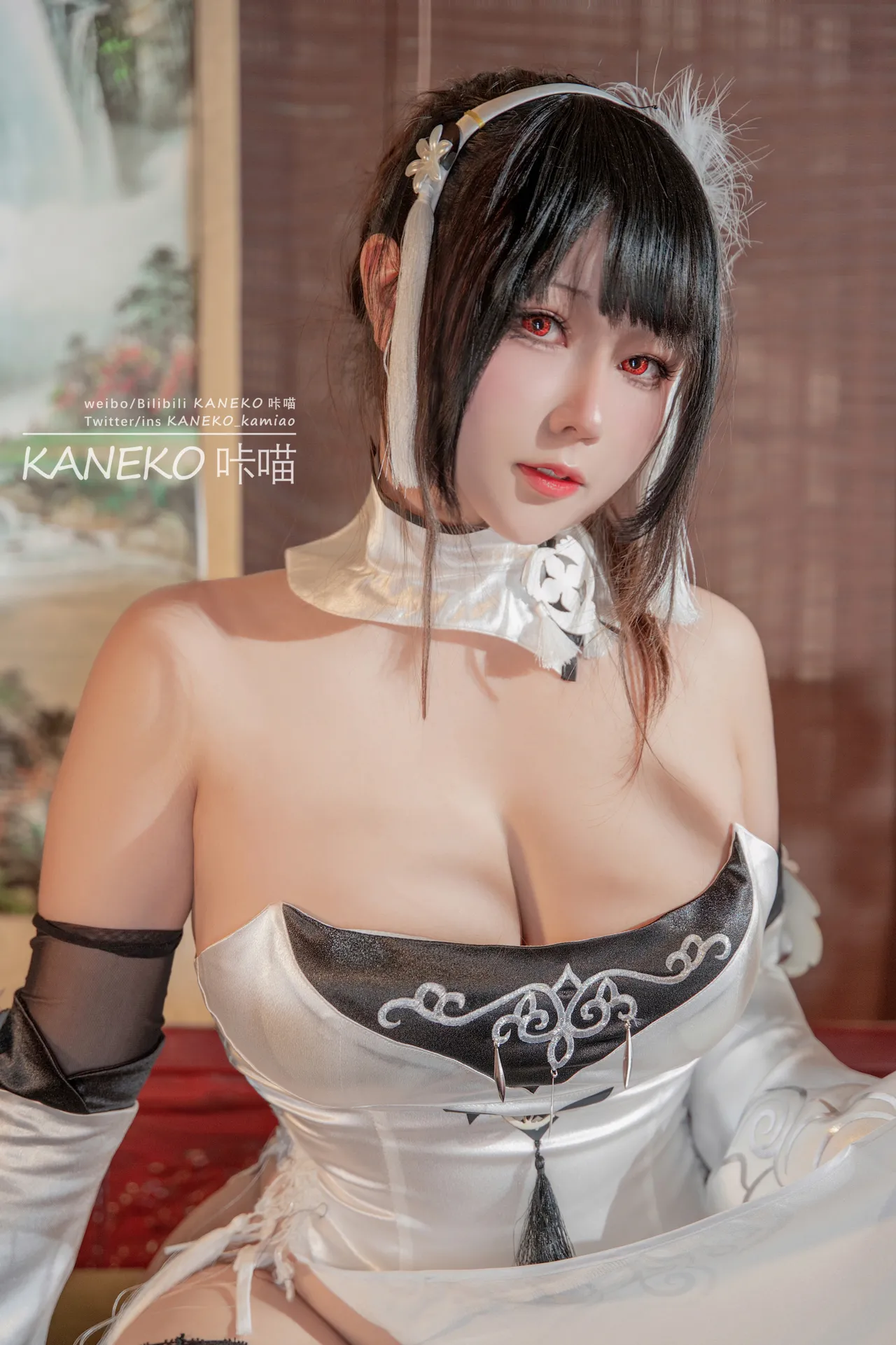 KANEKO_咔喵 - 碧蓝航线 镇海 白旗袍-erohere7.webp