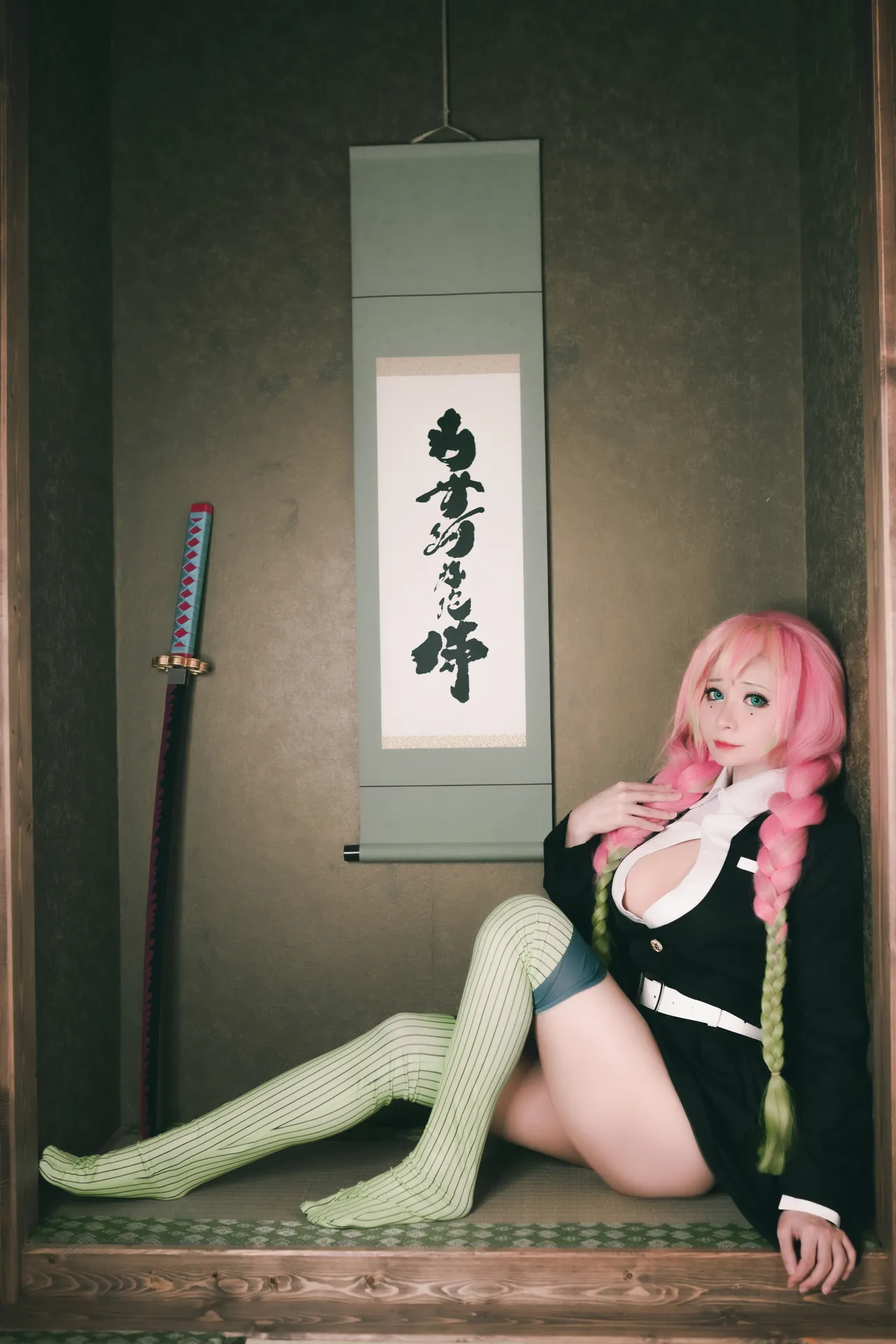 Meenfox cosplay Mitsuri Kanroji - Kimetsu no Yaiba-erohere14.webp