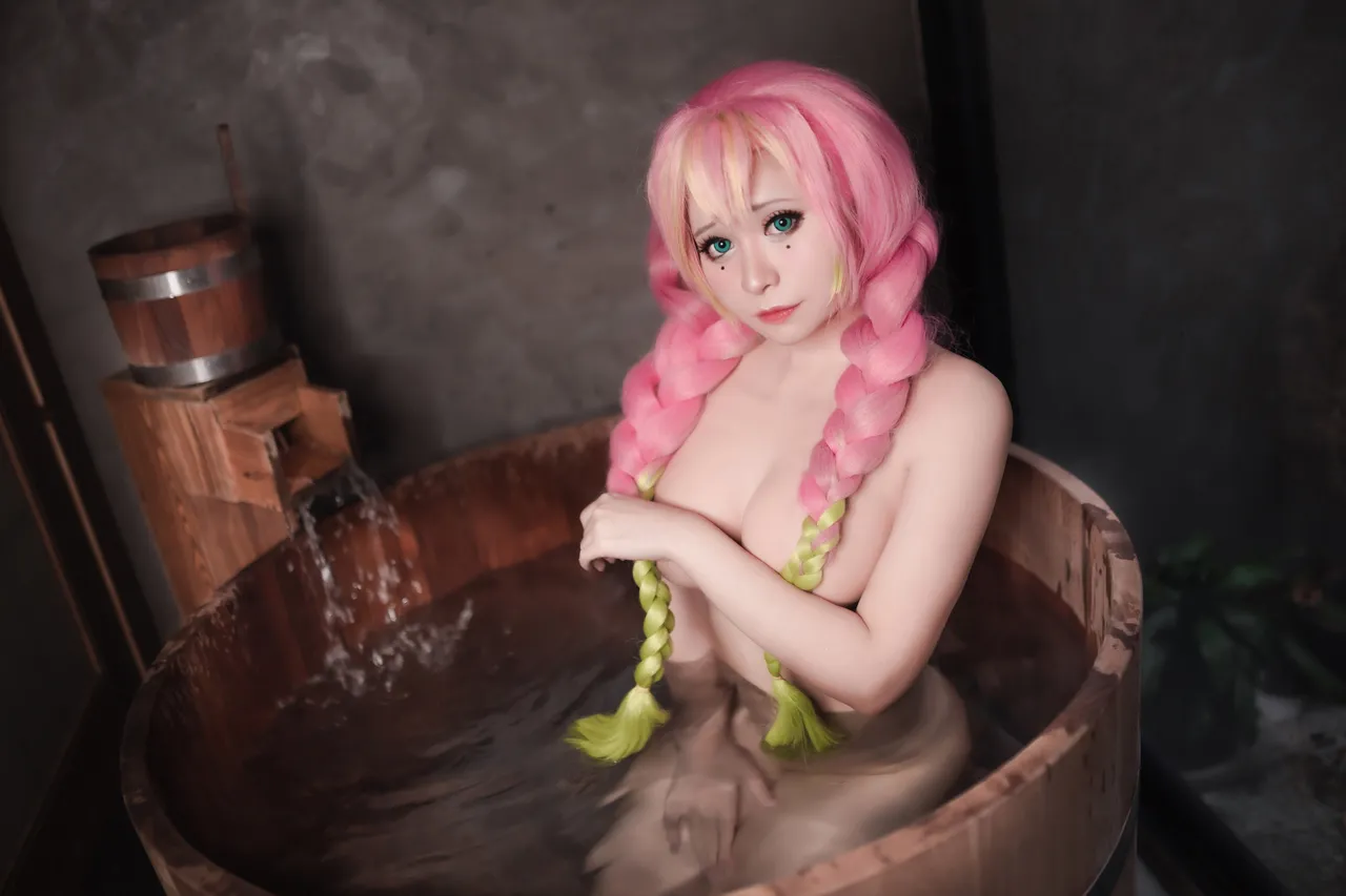 Meenfox cosplay Mitsuri Kanroji - Kimetsu no Yaiba-erohere22.webp