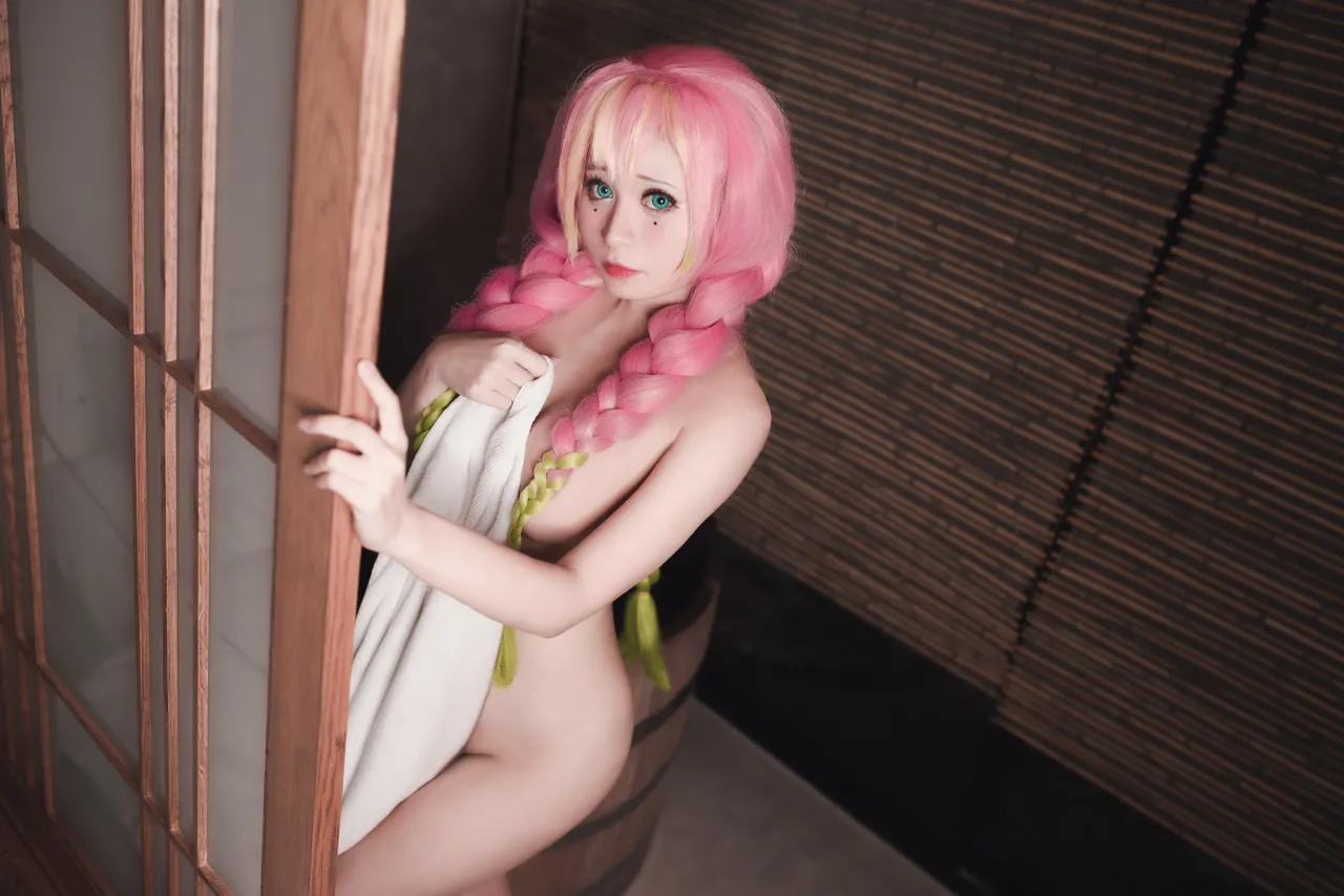 Meenfox cosplay Mitsuri Kanroji - Kimetsu no Yaiba-erohere30.webp