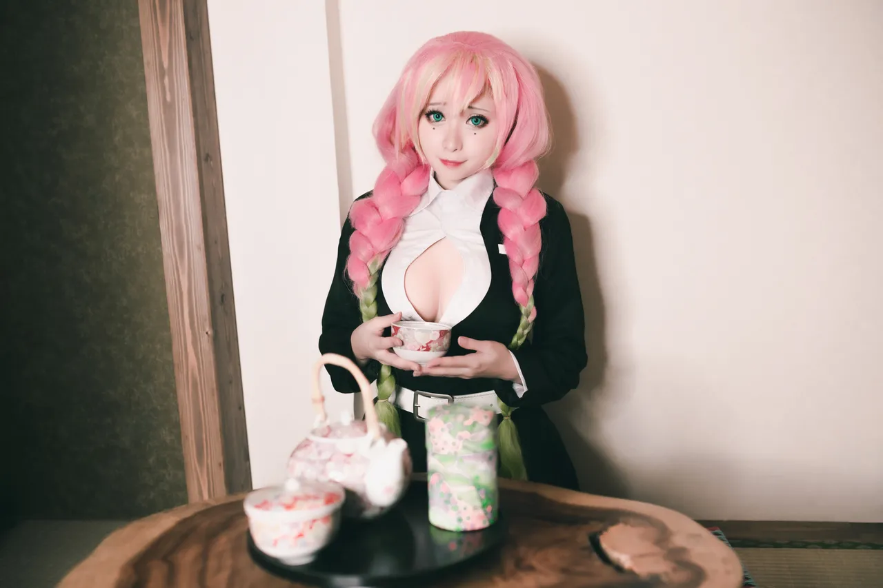 Meenfox cosplay Mitsuri Kanroji - Kimetsu no Yaiba-erohere36.webp