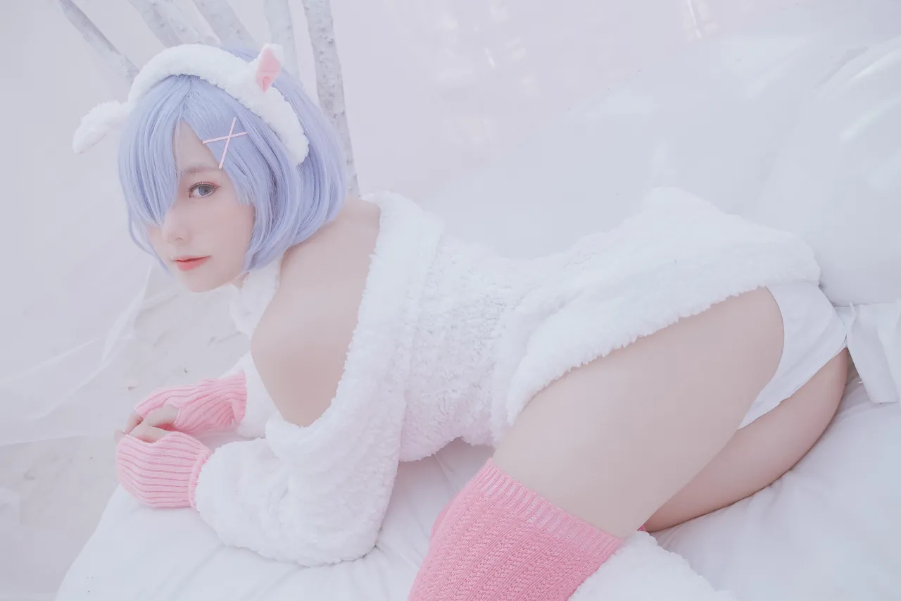 Messie Huang Rem the sheep (ReZero kara Hajimeru Isekai Seikatsu)-erohere16.webp