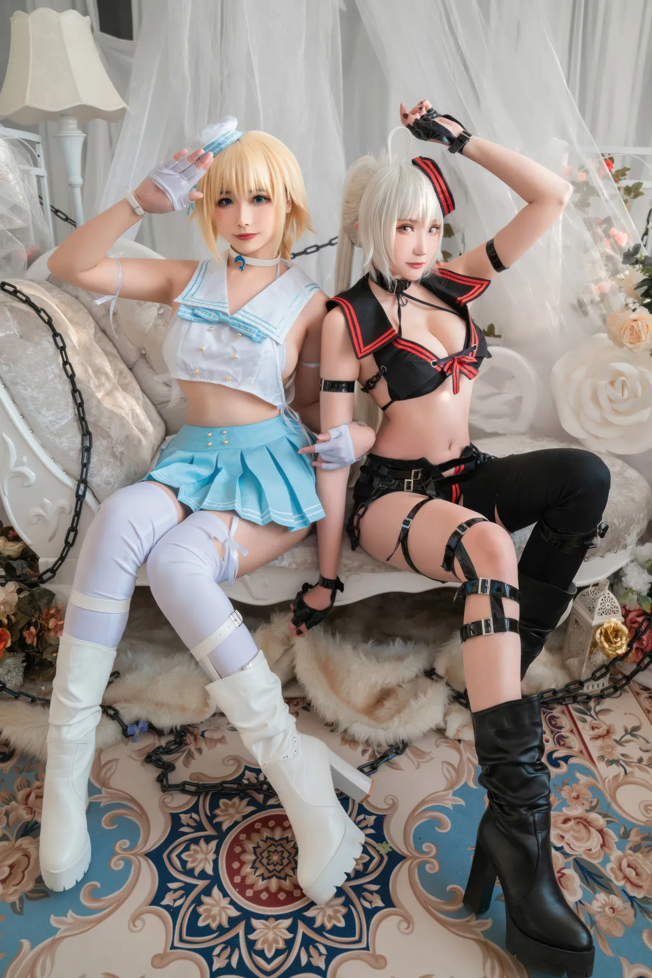 Momoko葵葵  &amp; 瓜希酱 - 黑白贞德 礼装「神秘宝藏」 (FATE)-erohere26.webp